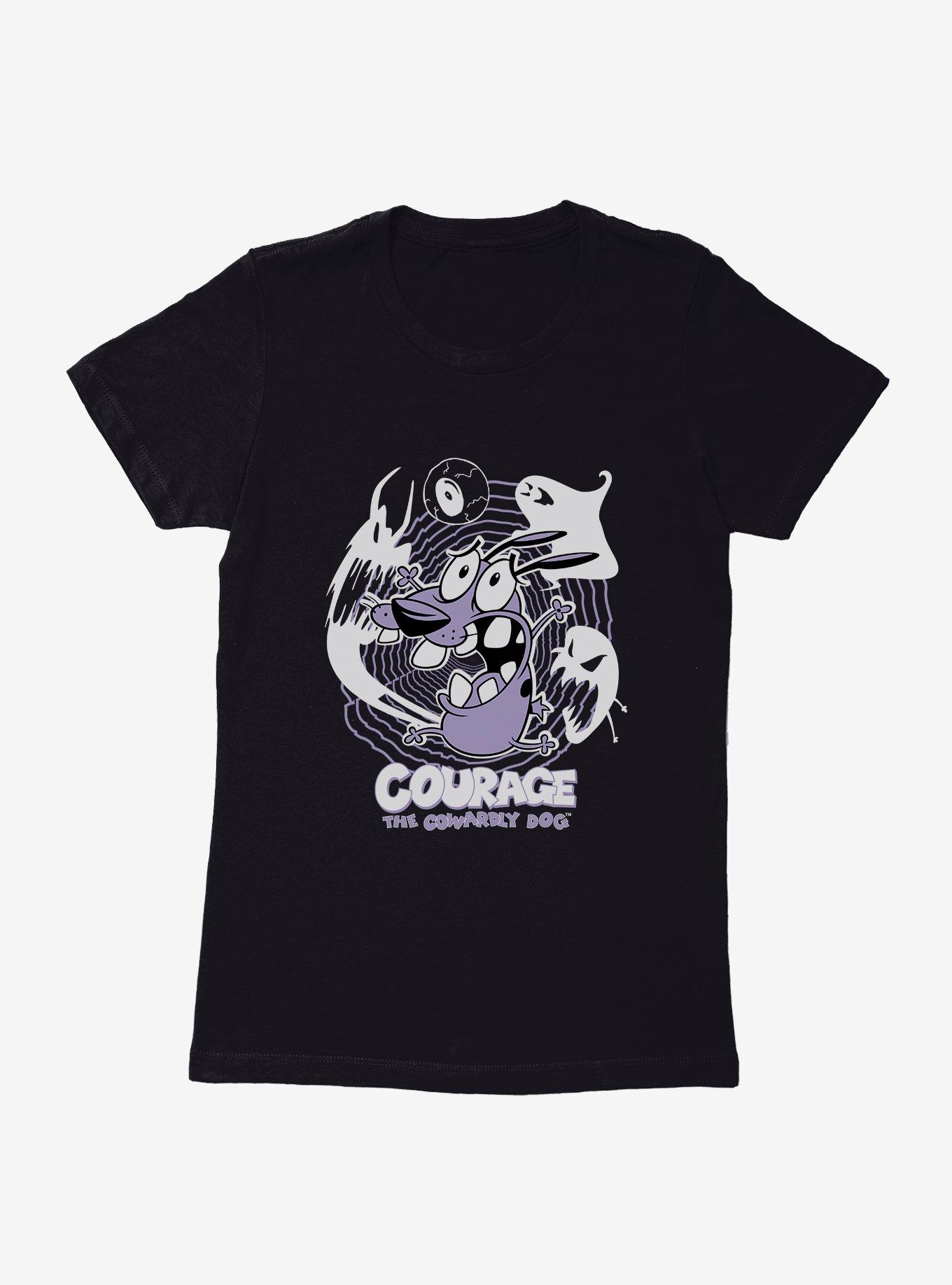 Courage The Cowardly Dog Ghosts Womens T-Shirt, , hi-res
