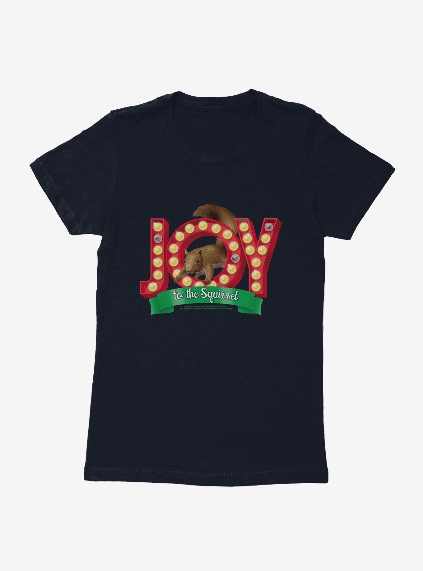 National Lampoon´s Christmas Vacation Joy To The Squirrel Womens T-Shirt,Specials : American Fashion Style Bags On Sale