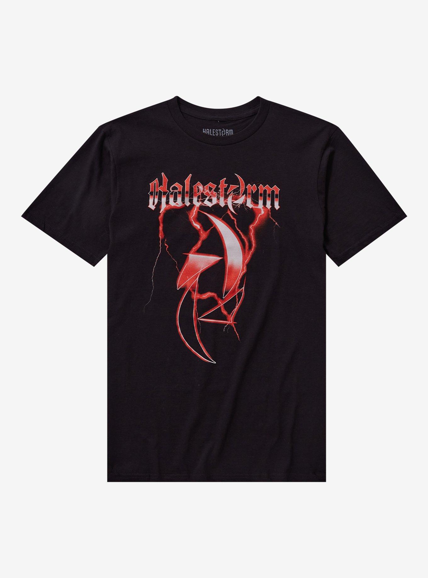Halestorm Red Lightning Logo T-Shirt, , hi-res