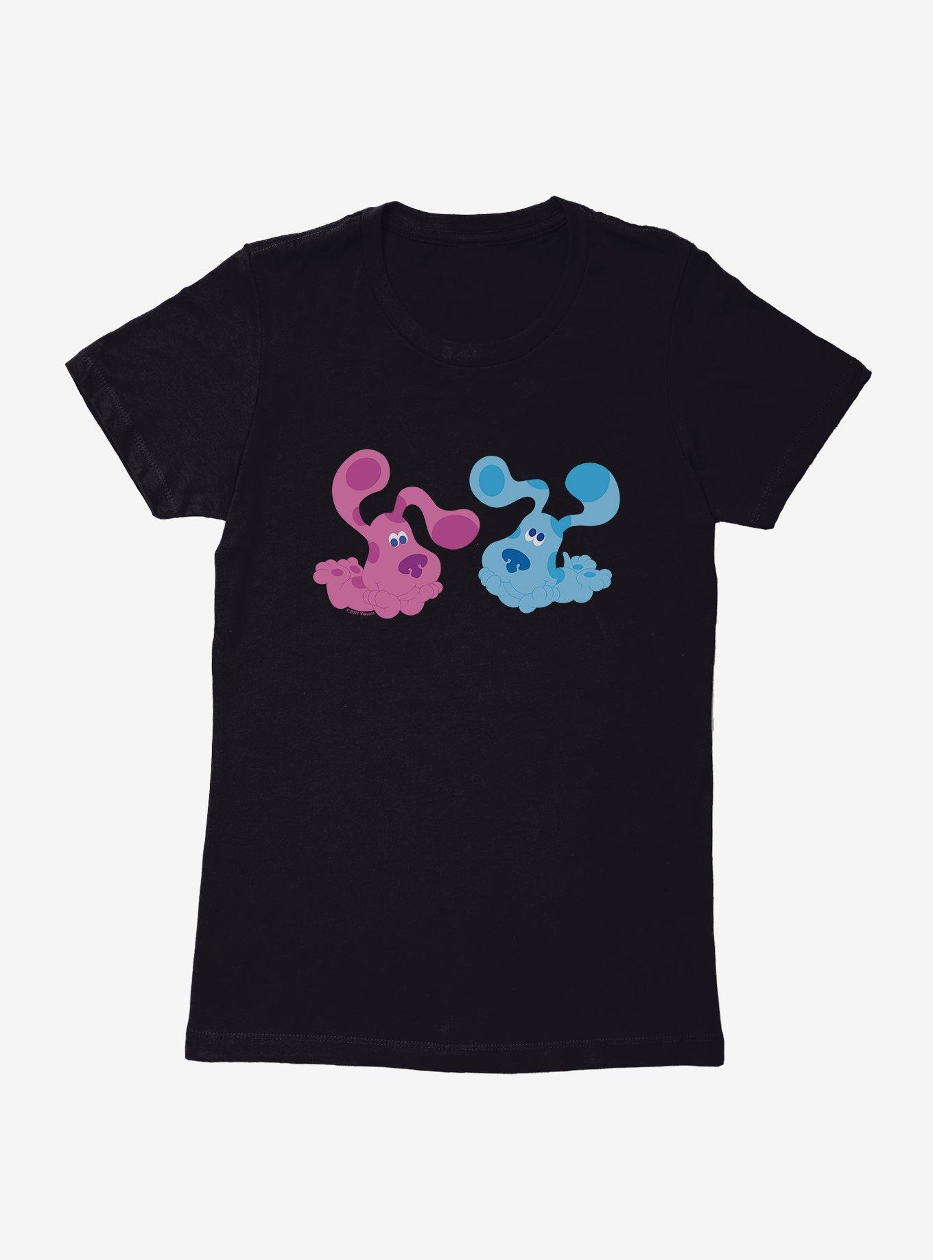 Blue´s Clues Playful Magenta And Blue Womens T-Shirt,Specials : American Fashion Style Bags On Sale