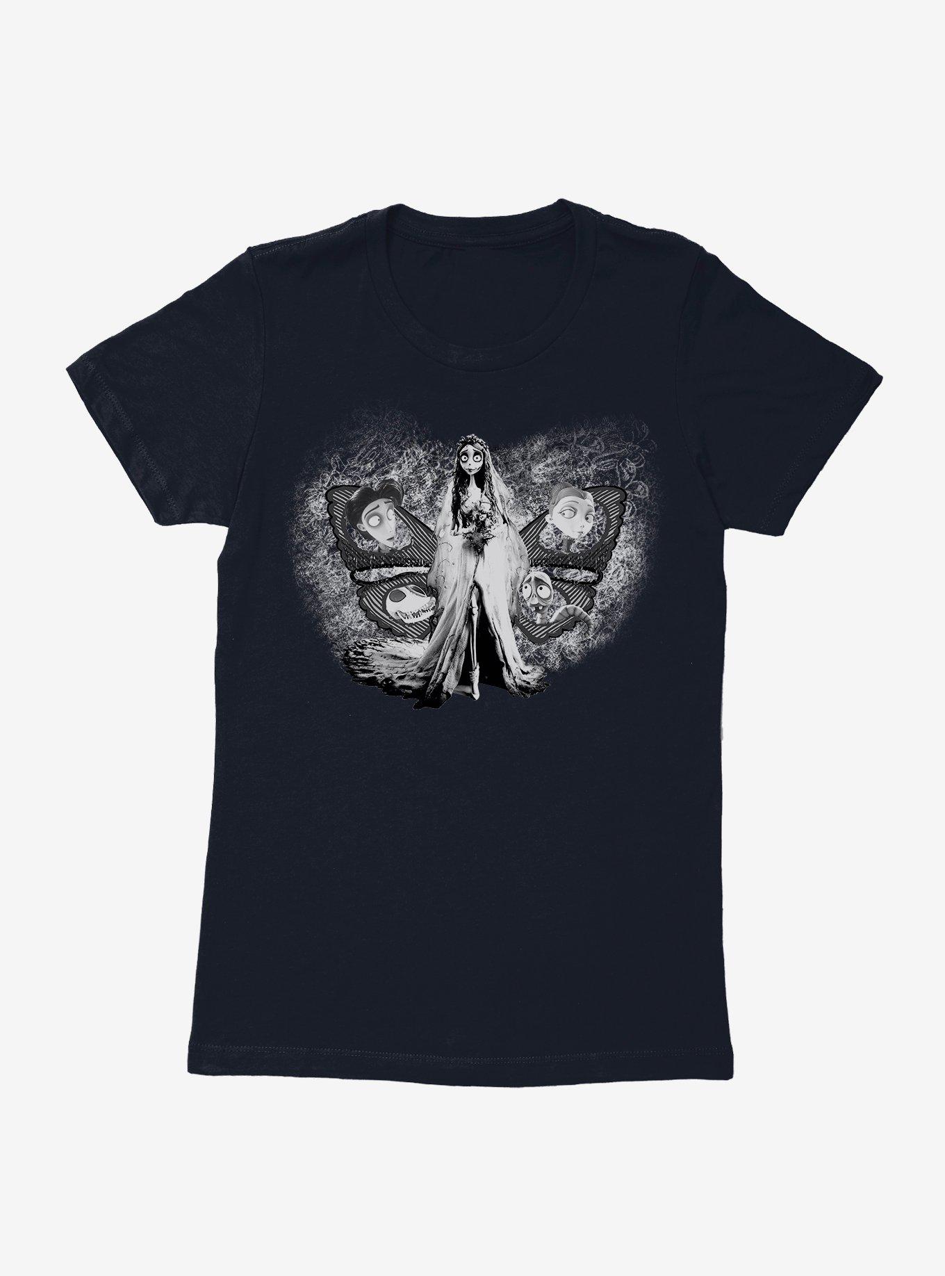 Corpse Bride Characters Butterfly Womens T-Shirt, , hi-res