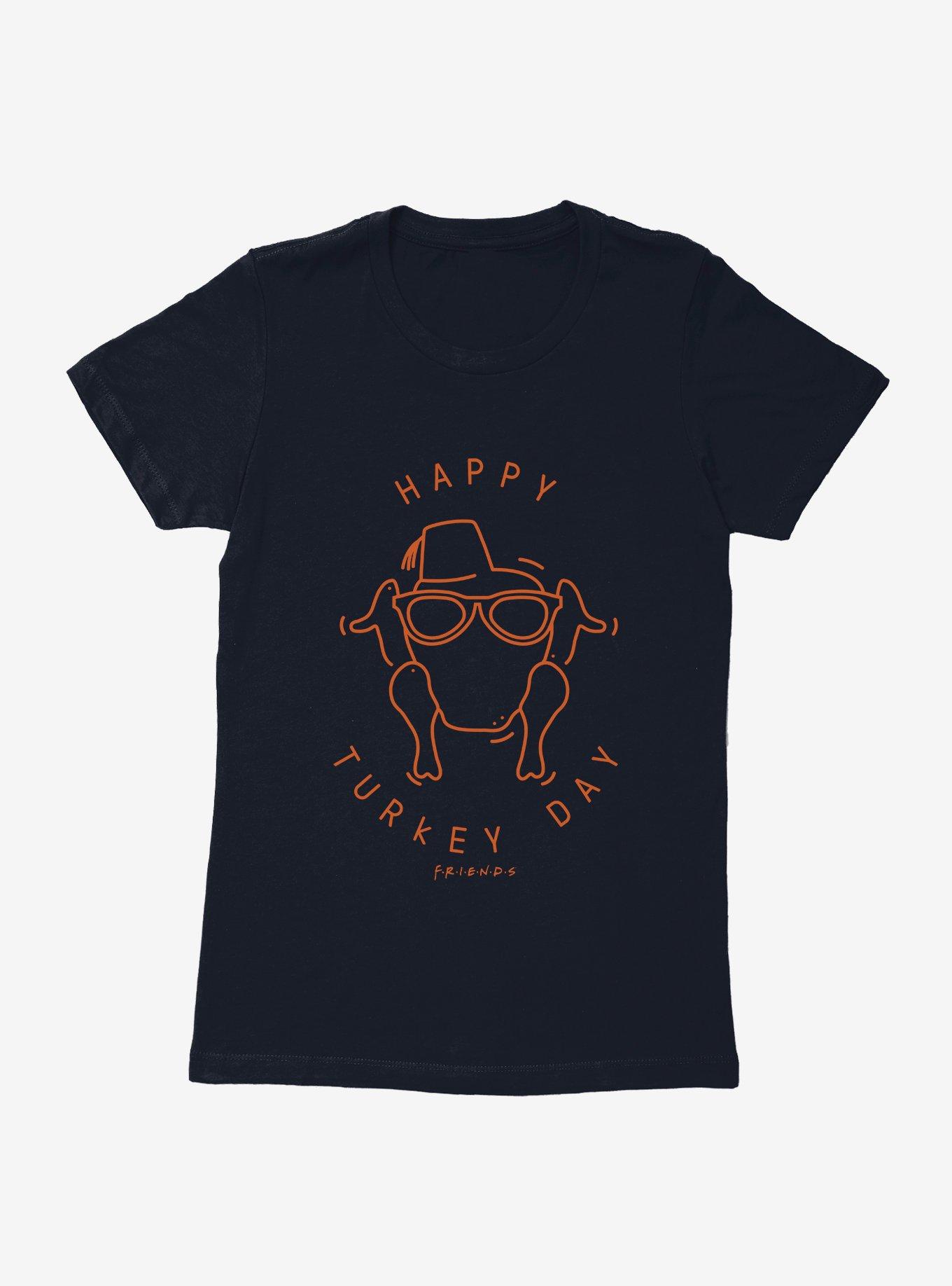 Friends Happy Turkey Day Icon Womens T-Shirt, , hi-res