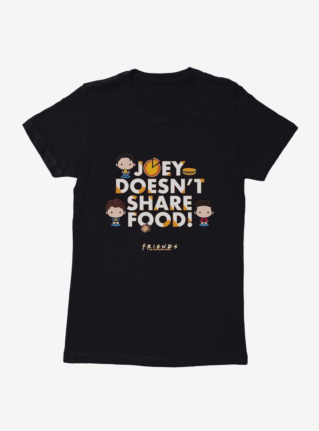 Friends Chibi Joey Doesn't Share Food Womens T-Shirt, , hi-res