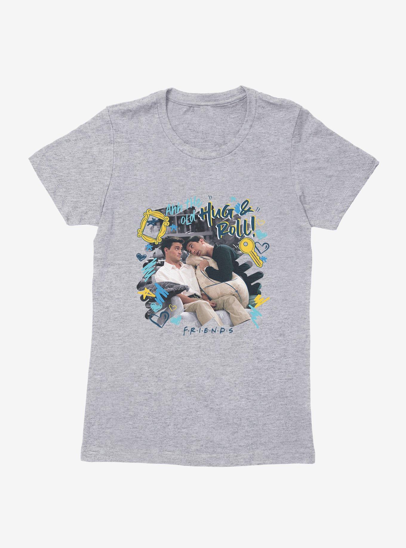 Friends Chandler Ross Hug And Roll Womens T-Shirt, HEATHER GREY, hi-res