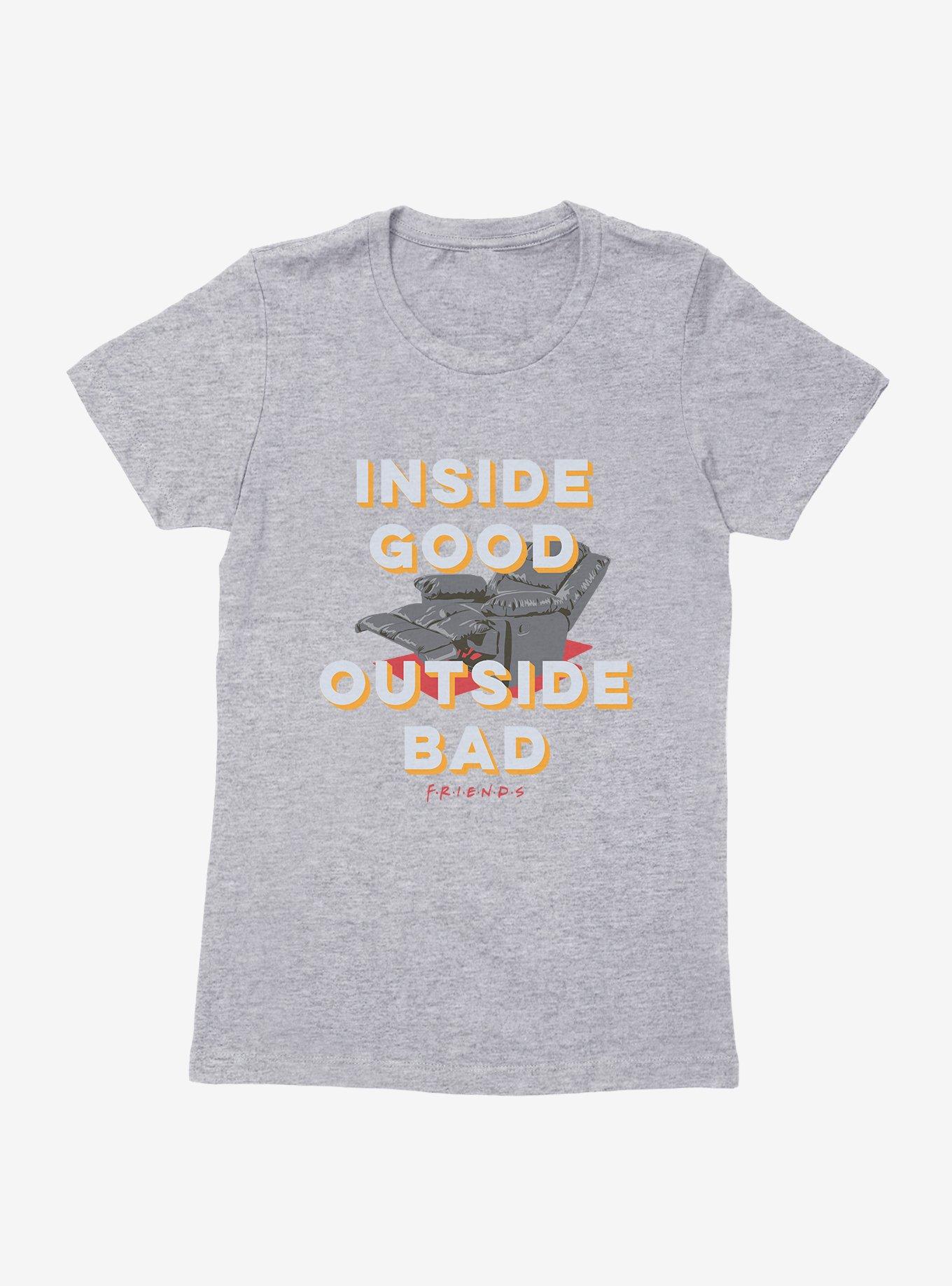 Friends Stay Safe Womens T-Shirt, HEATHER GREY, hi-res