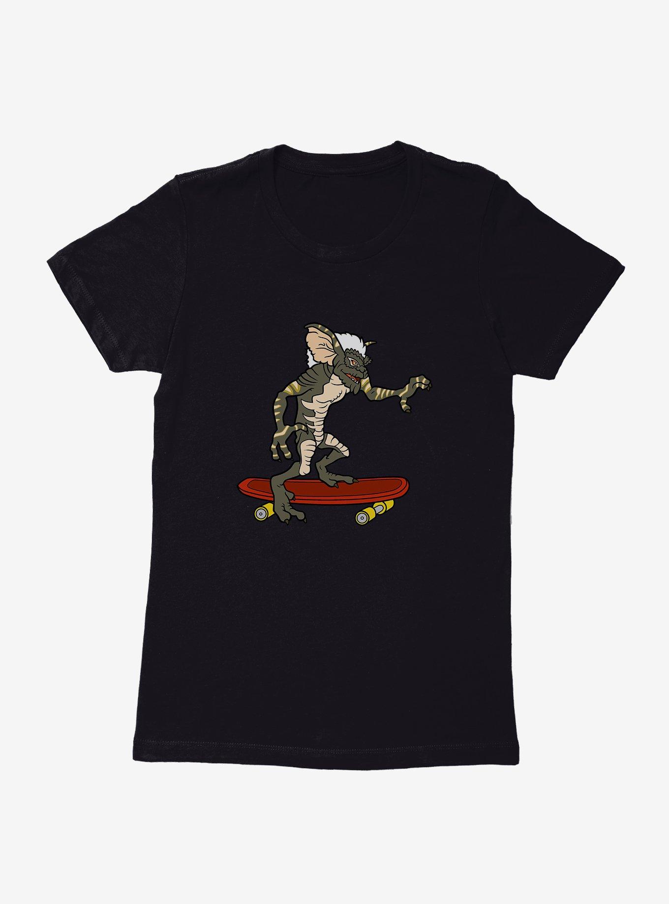 Gremlins Stripe Riding Skateboard Womens T-Shirt, , hi-res