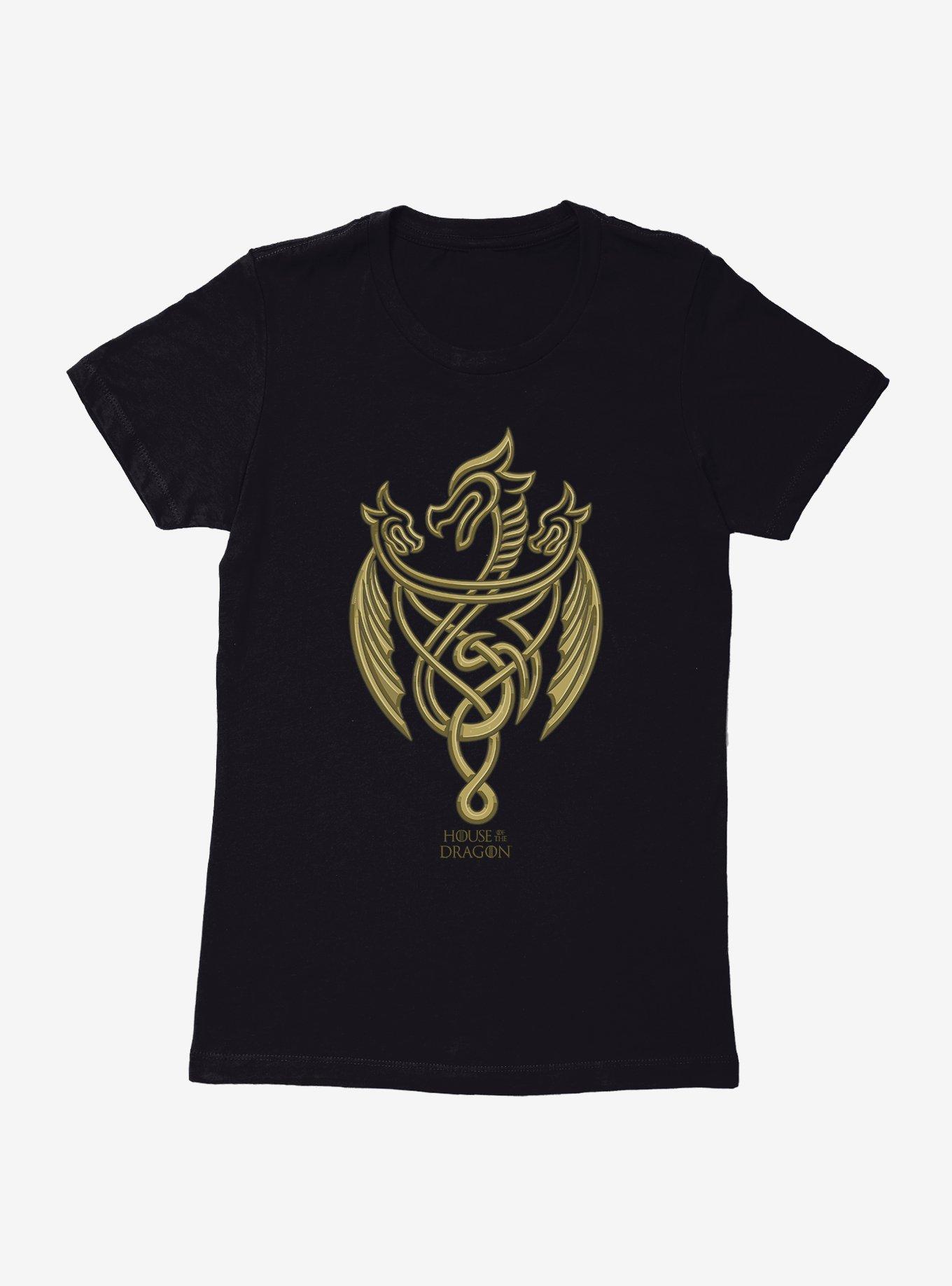 House of the Dragon Gold Three-Headed Dragon Womens T-Shirt, , hi-res