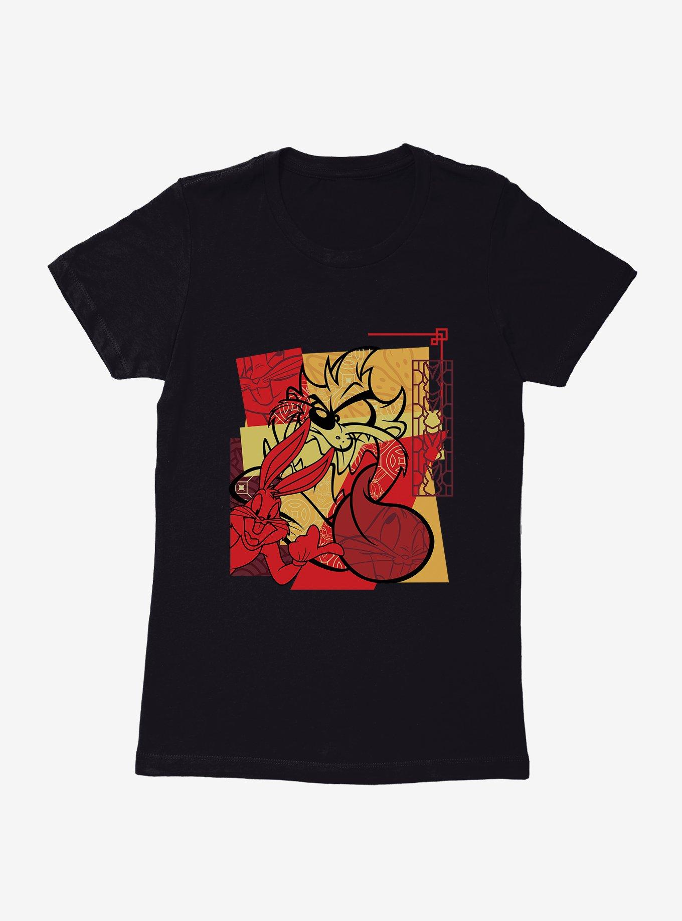 Looney Tunes Taz Bunny Collage Womens T-Shirt, , hi-res