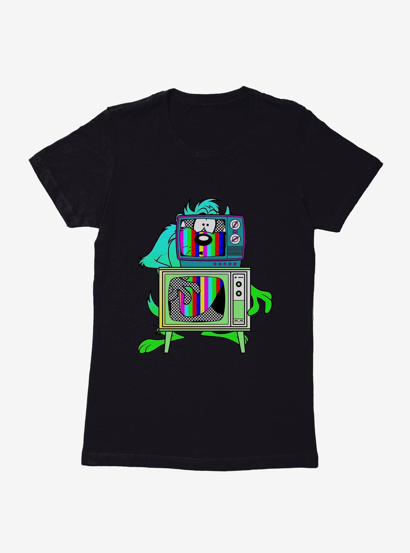 Looney Tunes Taz TV Color Test Bars Womens T-Shirt, , hi-res