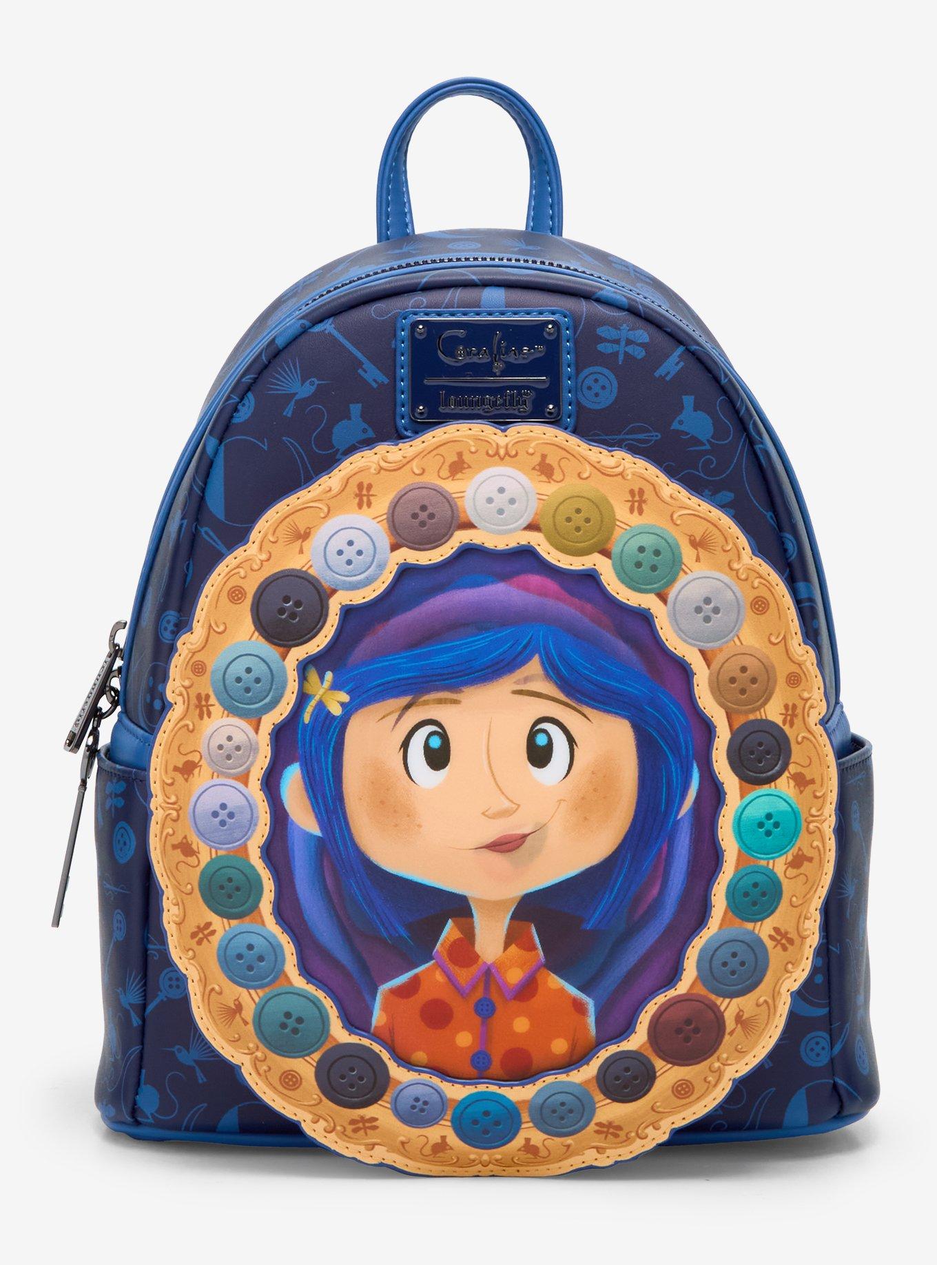 Loungefly Coraline Portal Button Frame Lenticular Mini Backpack — BoxLunch Exclusive, , hi-res