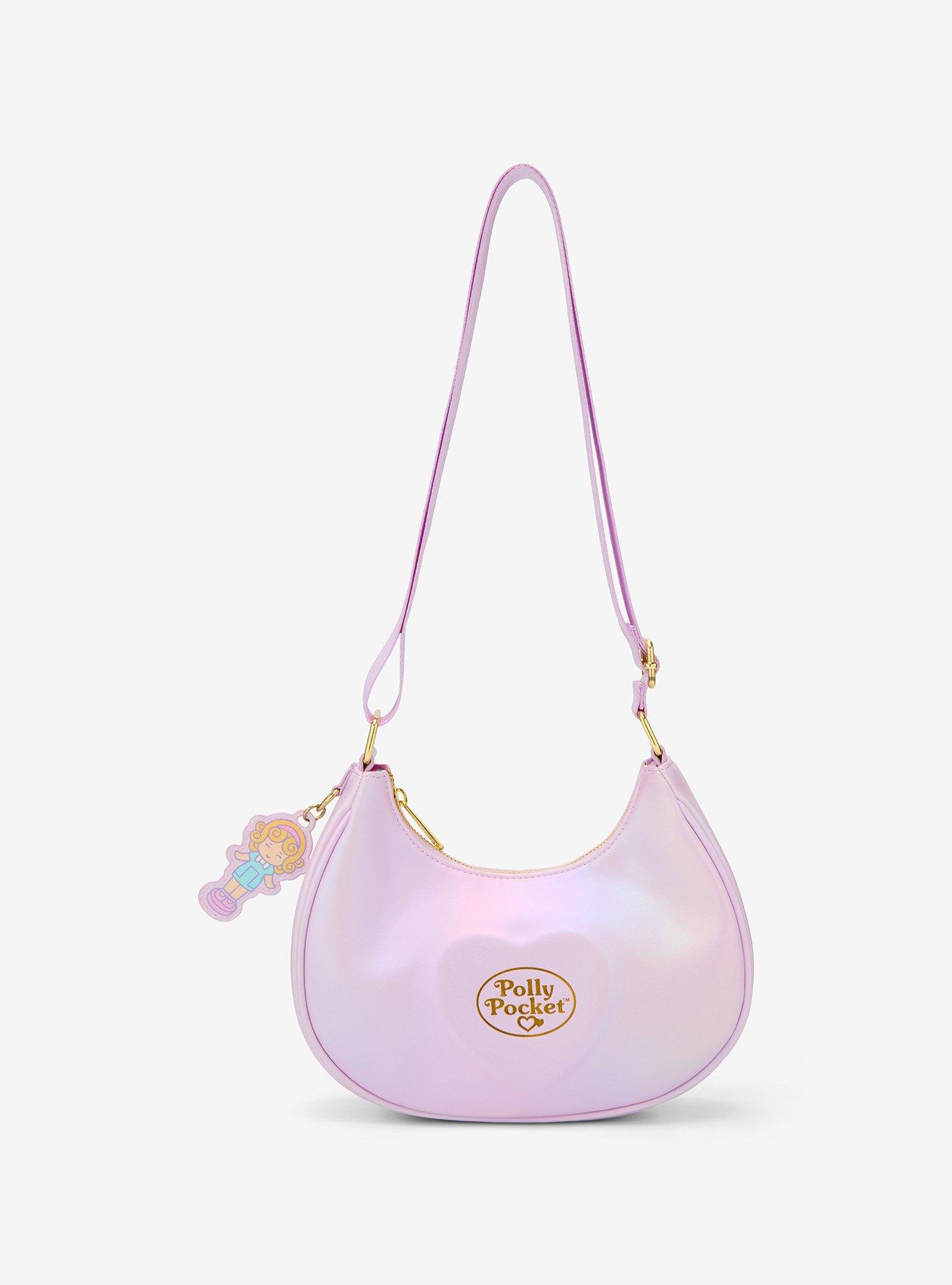 Loungefly Polly Pocket Iridescent Crossbody Bag with Charm - BoxLunch Exclusive, , hi-res