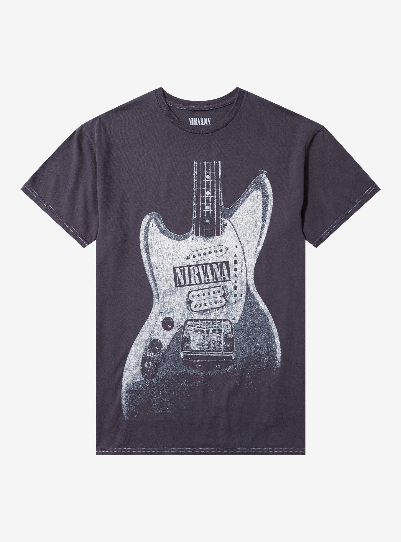 Nirvana Guitar Pigment Dye T-Shirt, , hi-res