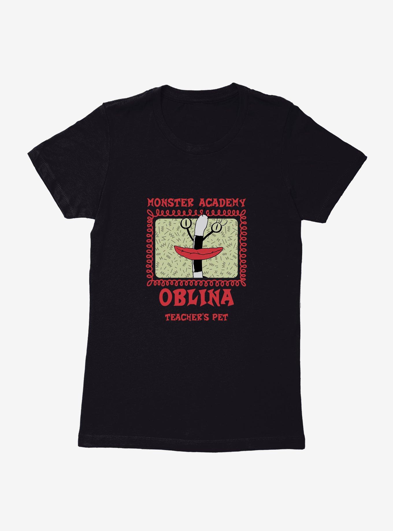 Aaahh!!! Real Monsters Oblina Teacher's Pet Womens T-Shirt, BLACK, hi-res