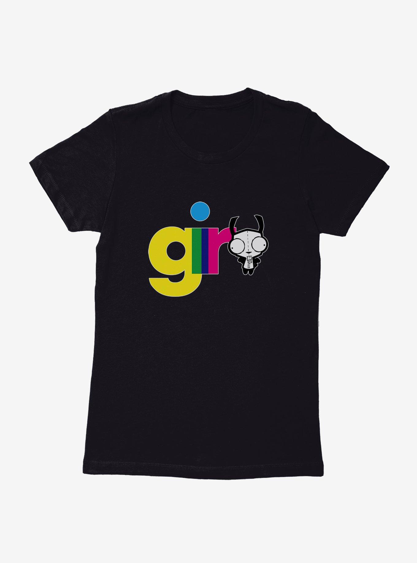 Invader Zim Gir Neon Script Womens T-Shirt, , hi-res