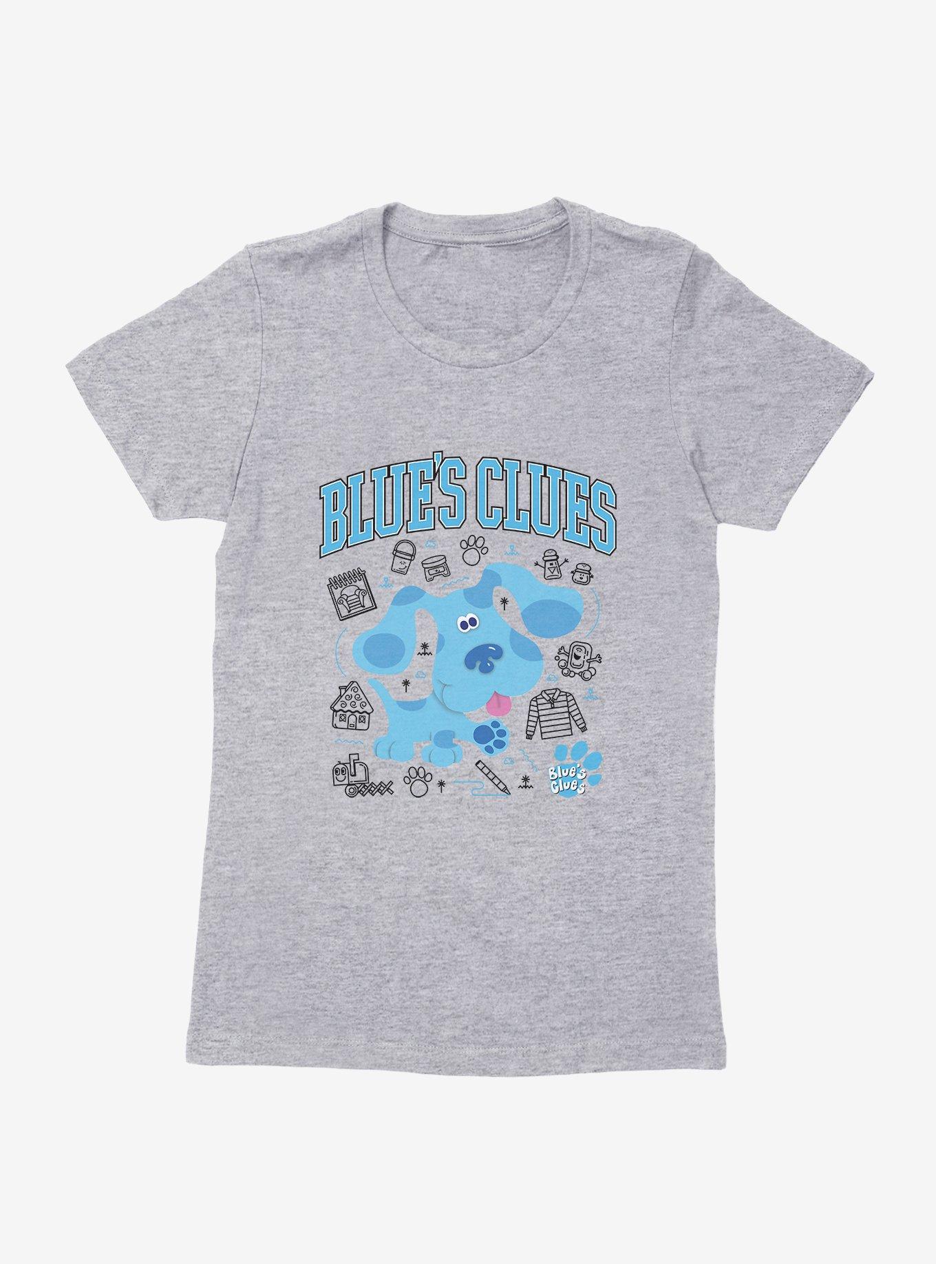Blue's Clues Collegiate Font Icons Womens T-Shirt, , hi-res