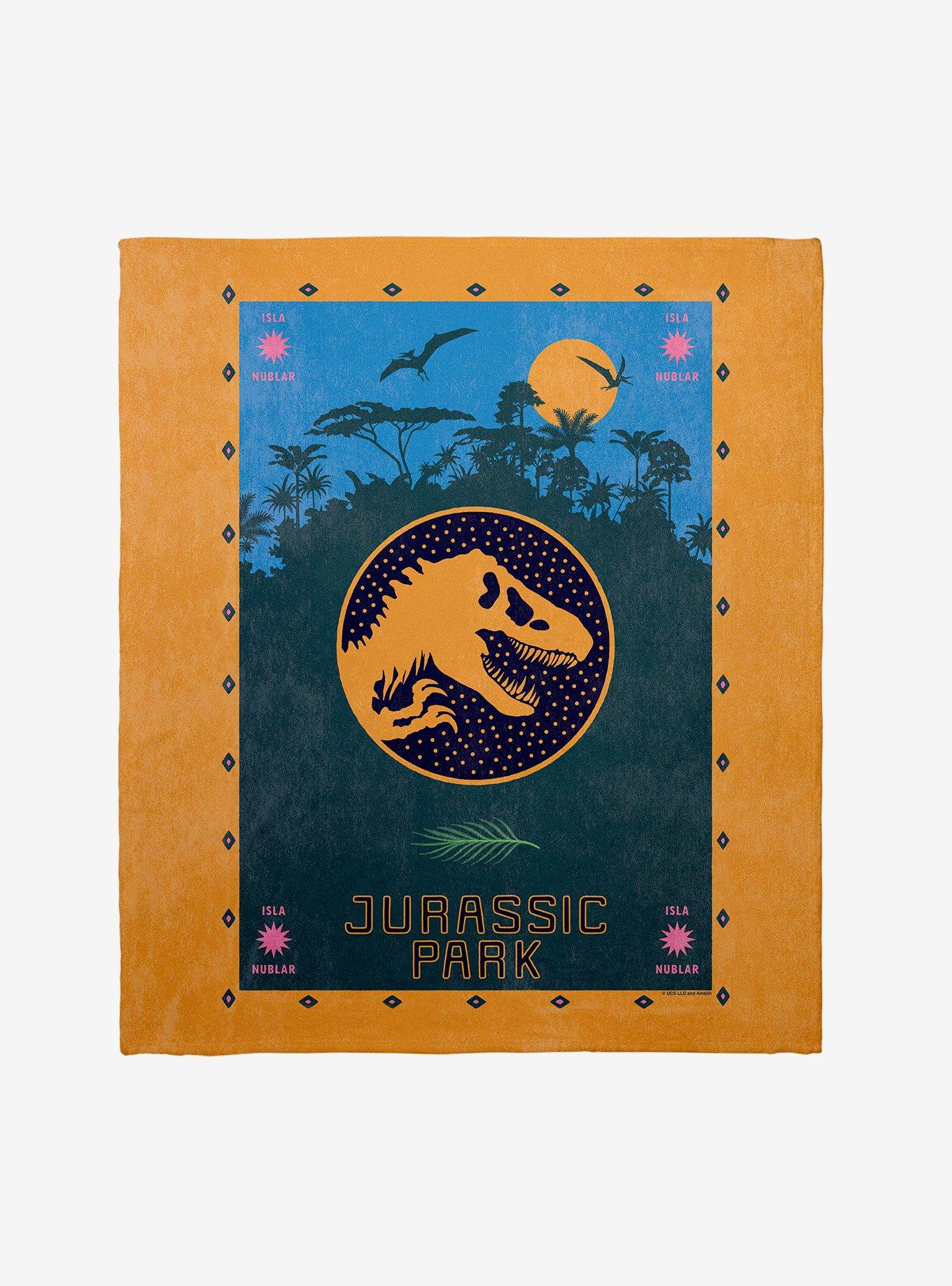 Jurassic Park Isla Nublar Infographic Throw Blanket, , hi-res