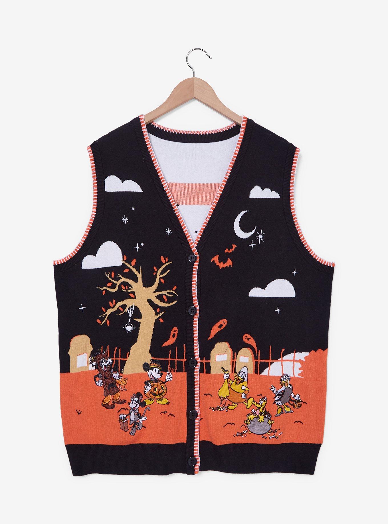 Disney Mickey & Friends Halloween Costumes Women's Plus Size Sweater Vest - BoxLunch Exclusive, , hi-res