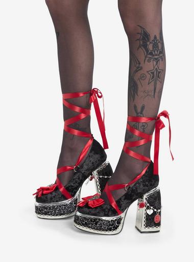 Koi X Twilight The Cold Ones Lace-Up Heels Hot Topic