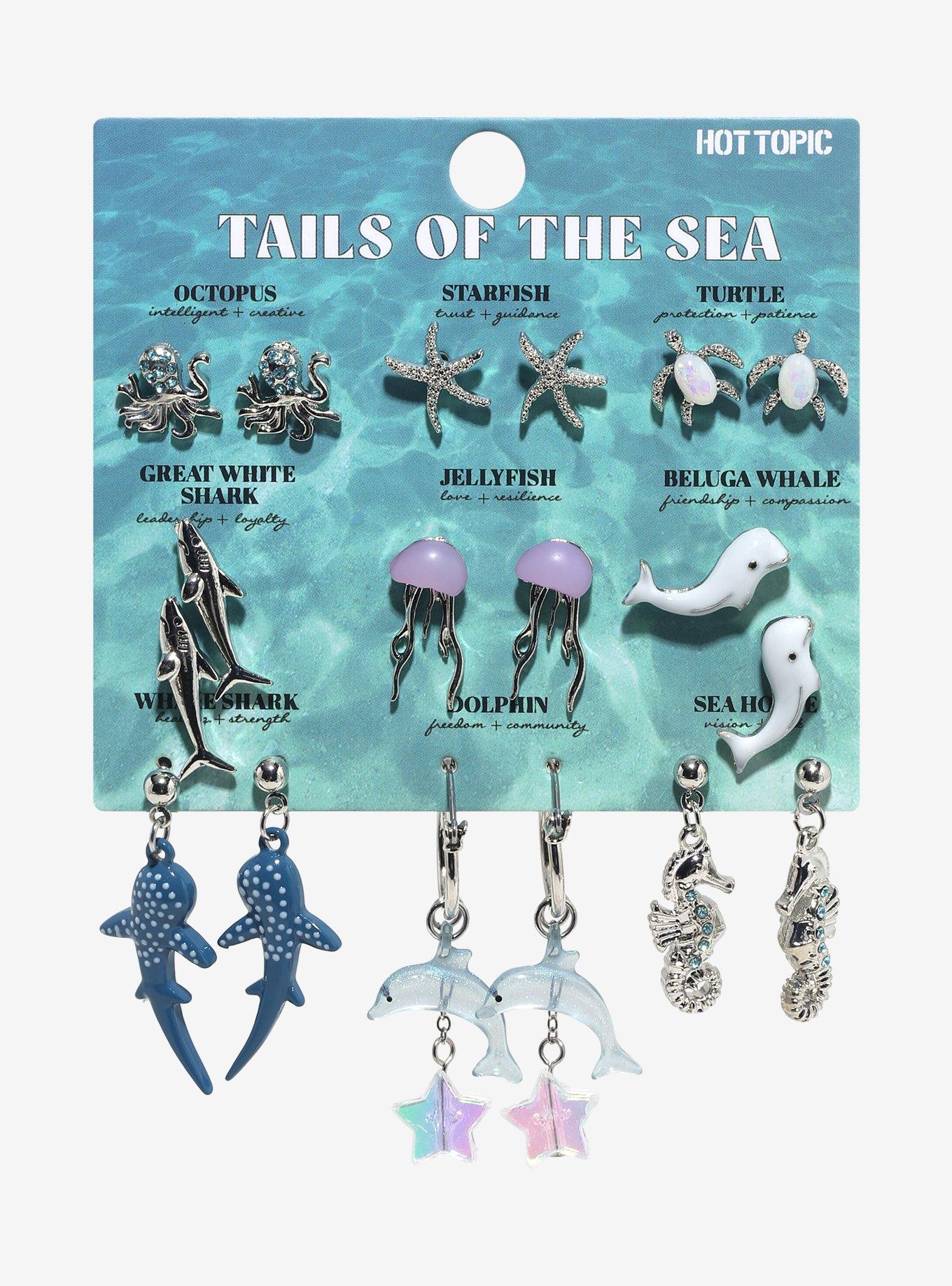 Ocean Creatures Earring Set, , hi-res