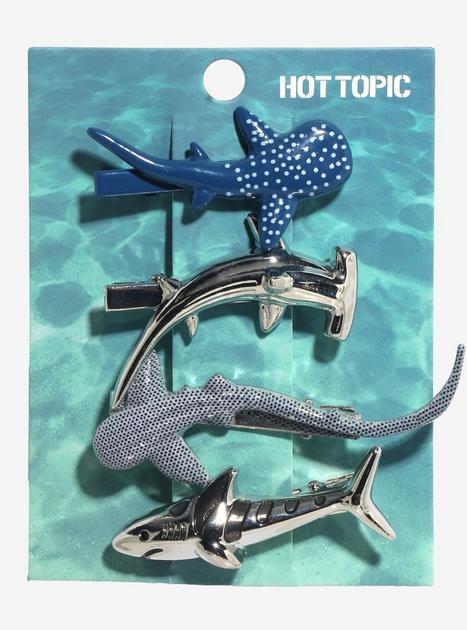 Shark Assortment Hair Clip Set | Hot Topic