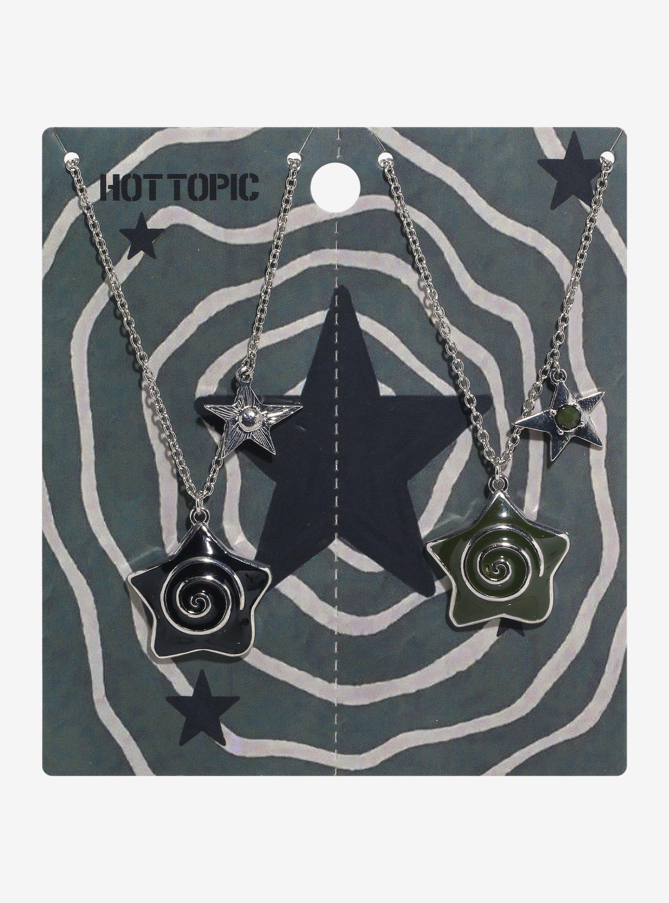 Spiral Star Charm Best Friend Necklace Set, , hi-res