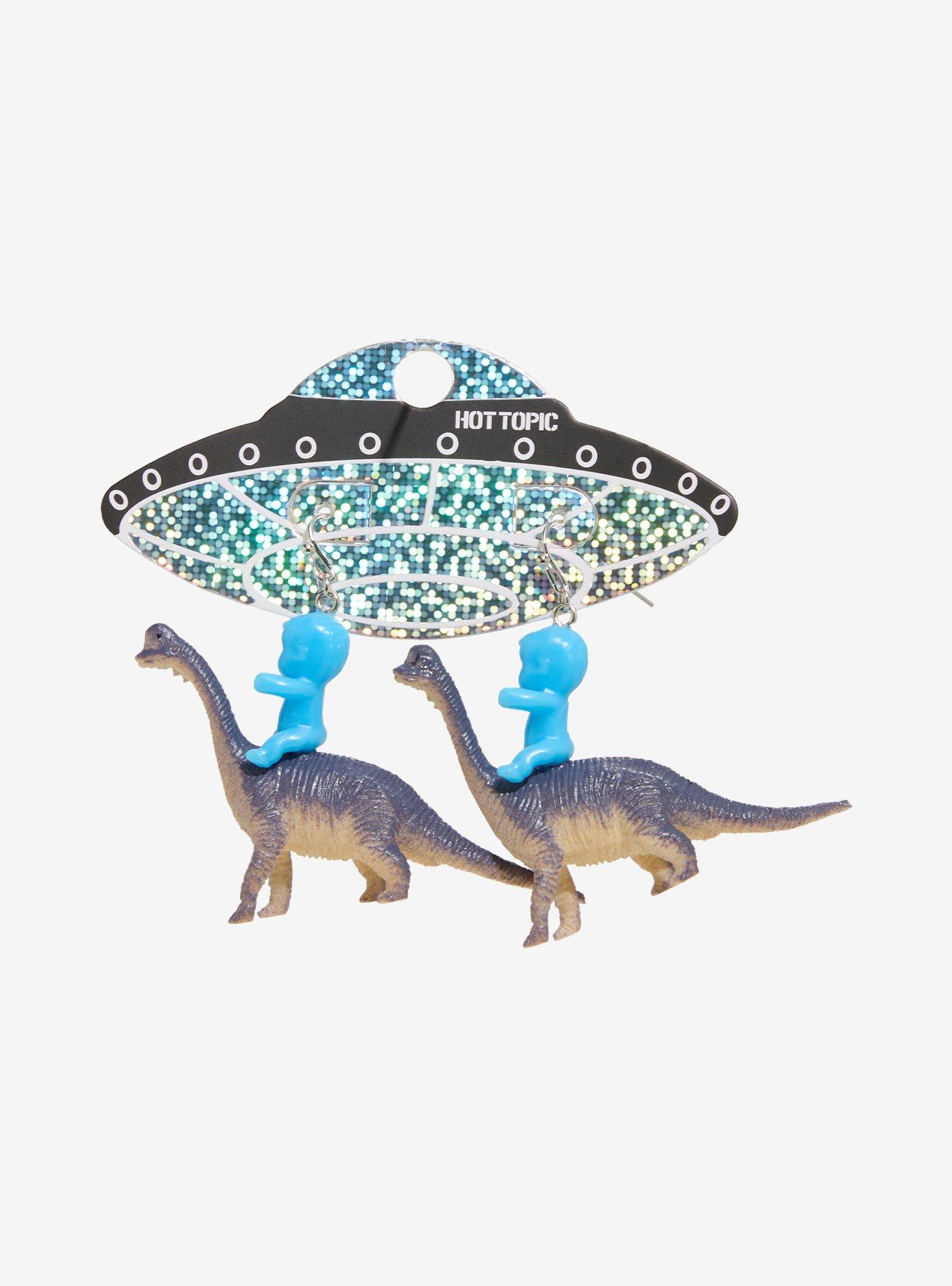 Alien Baby Dinosaur Drop Earrings, , hi-res