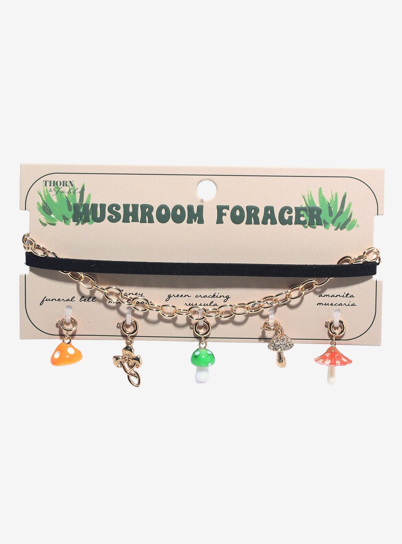 Thorn & Fable Mushroom Charm Choker Set, , hi-res