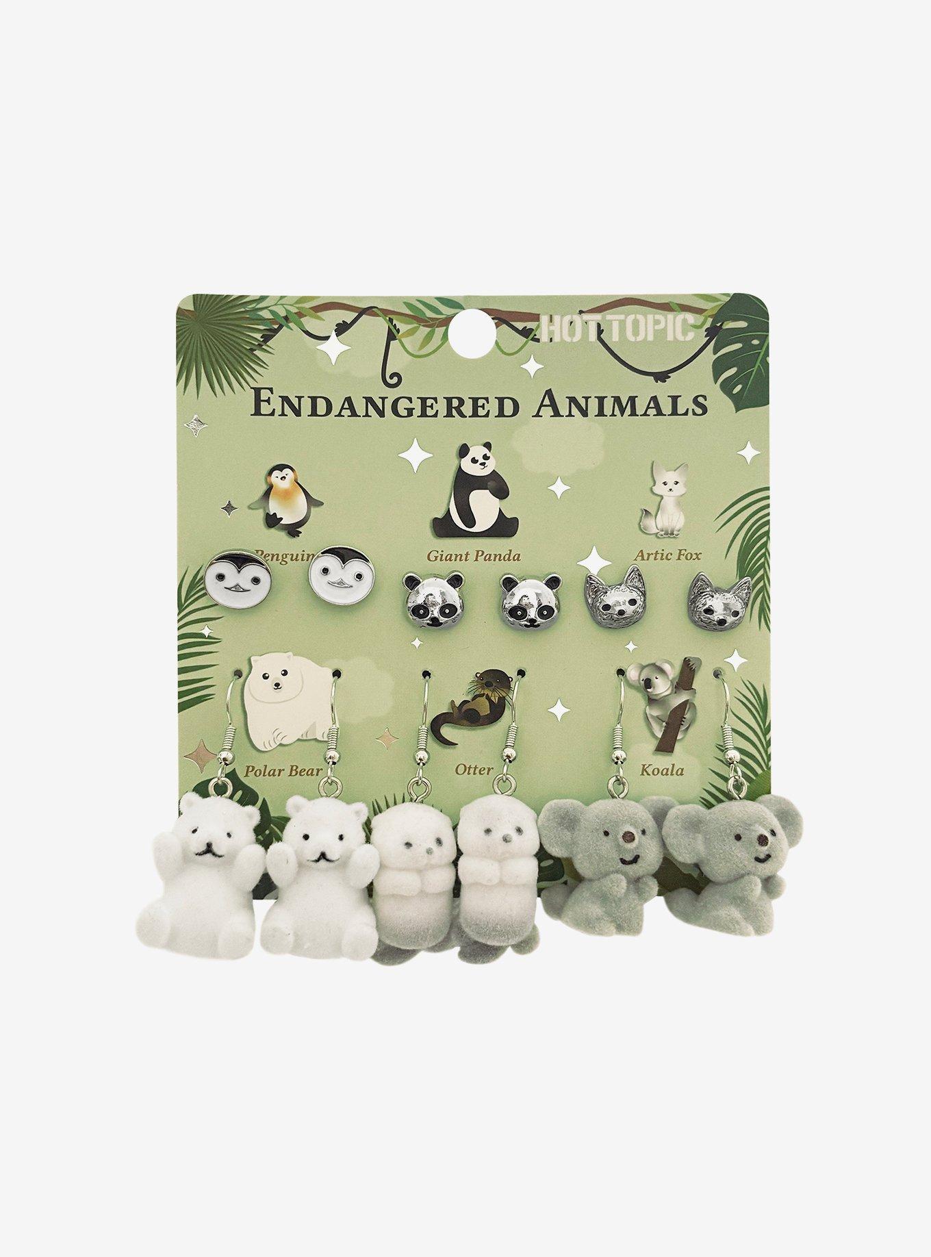 Endangered Animals Earring Set, , hi-res