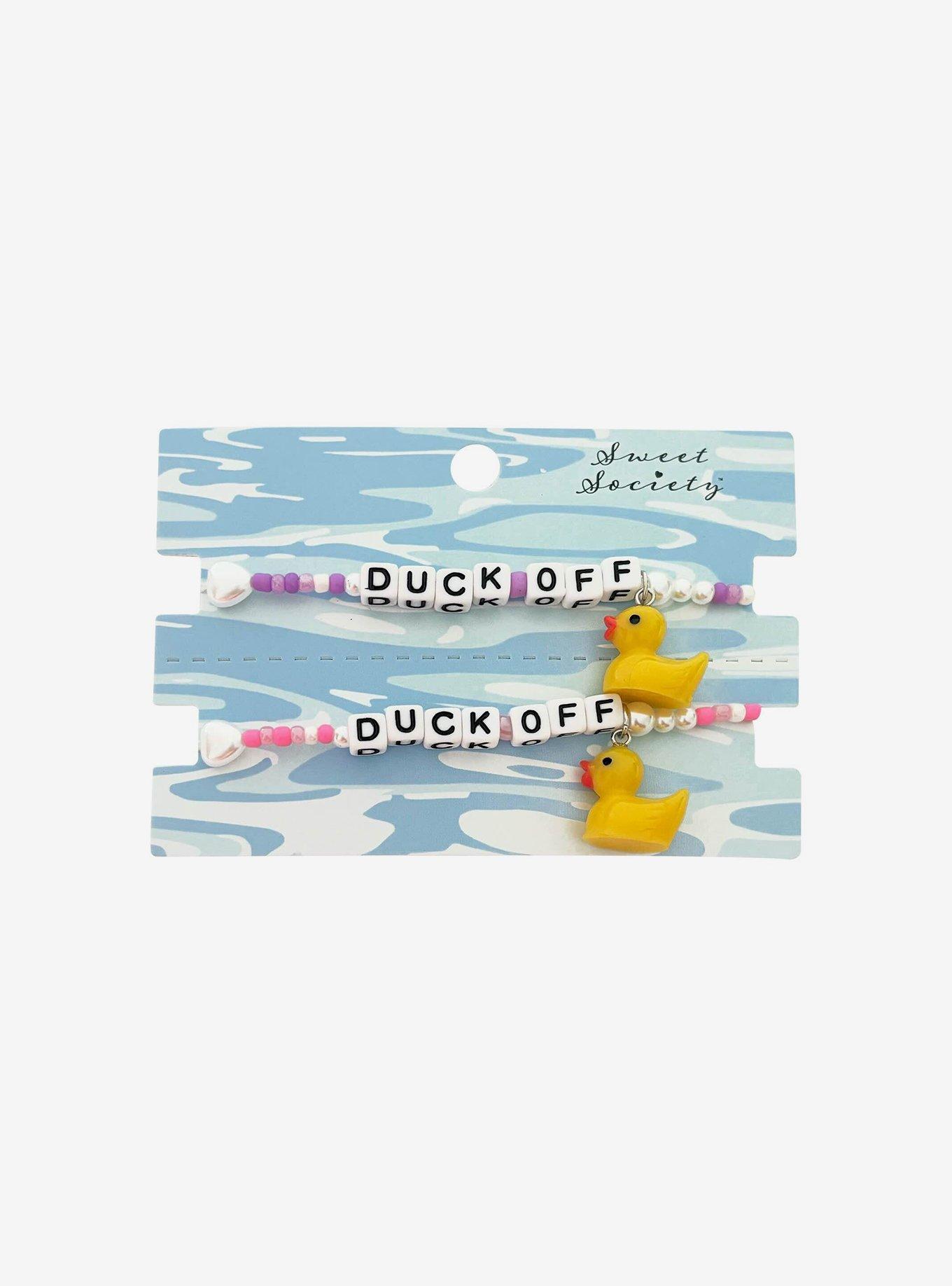 Sweet Society Duck Off Best Friend Bead Bracelet Set, , hi-res