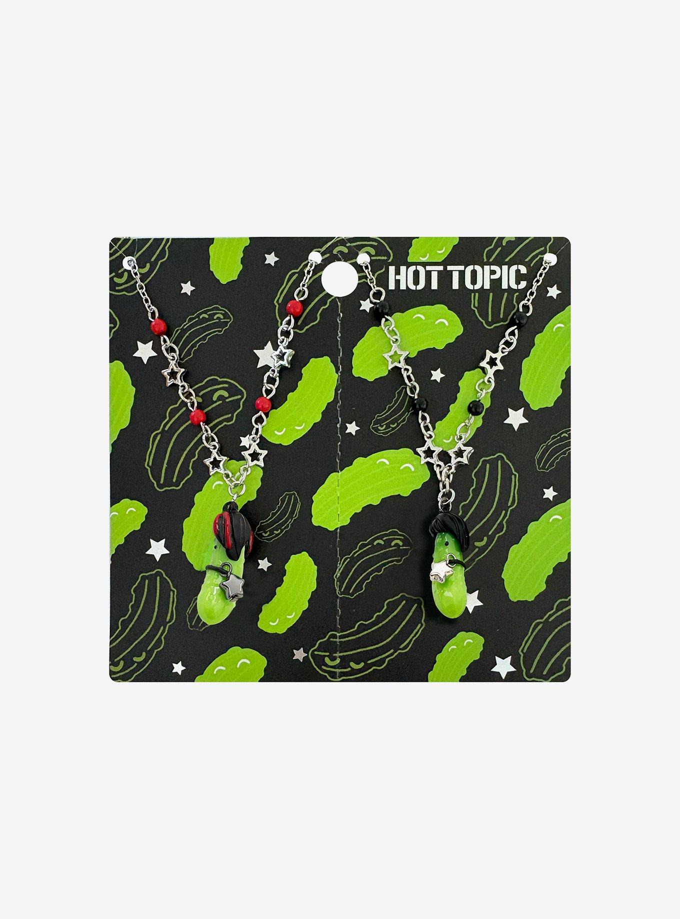 Emo Pickles Best Friend Necklace Set, , hi-res