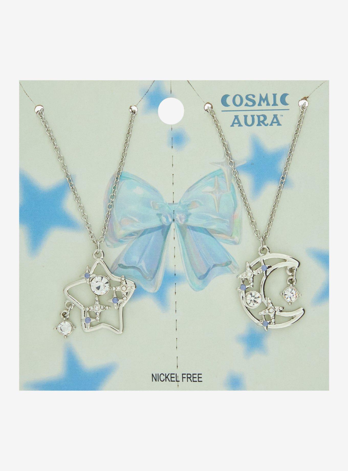 Cosmic Aura Celestial Bling Best Friend Necklace Set, , hi-res