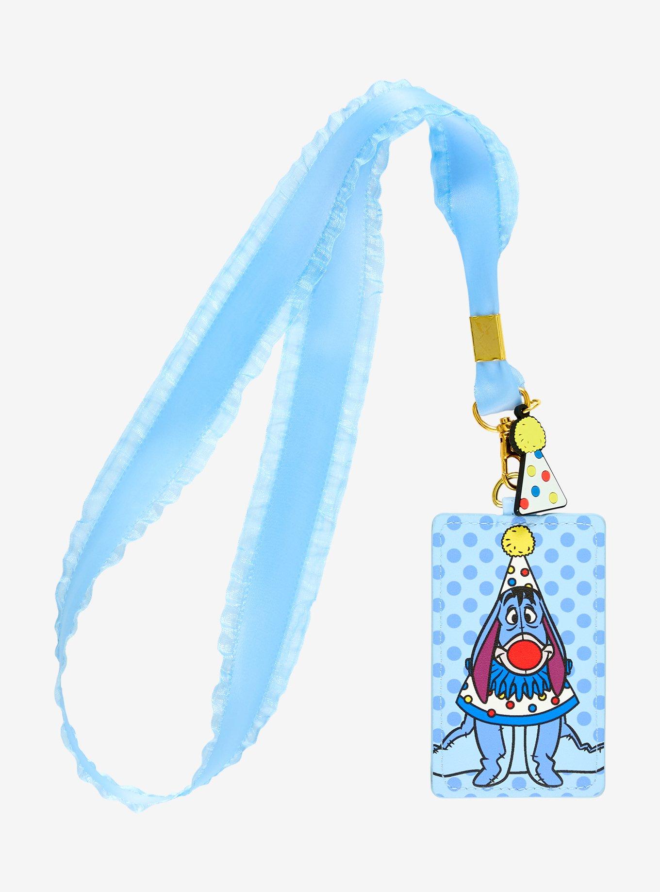 Loungefly Disney Winnie the Pooh Eeyore Clown Ribbon Lanyard — BoxLunch Exclusive, , hi-res