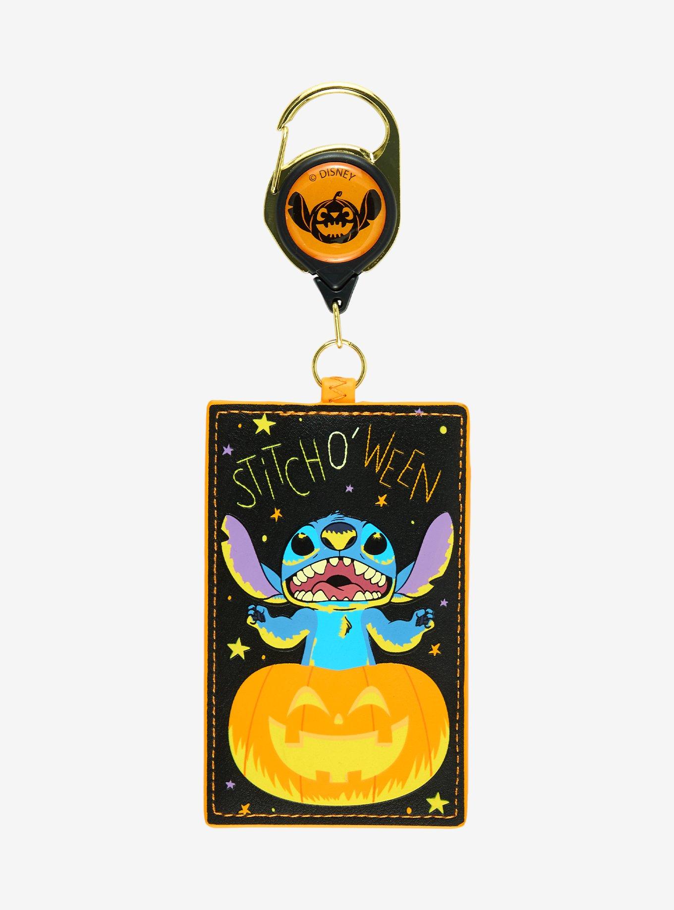 Loungefly Disney Lilo & Stitch Stitch O' Ween Pumpkin Retractable Lanyard — BoxLunch Exclusive, , hi-res
