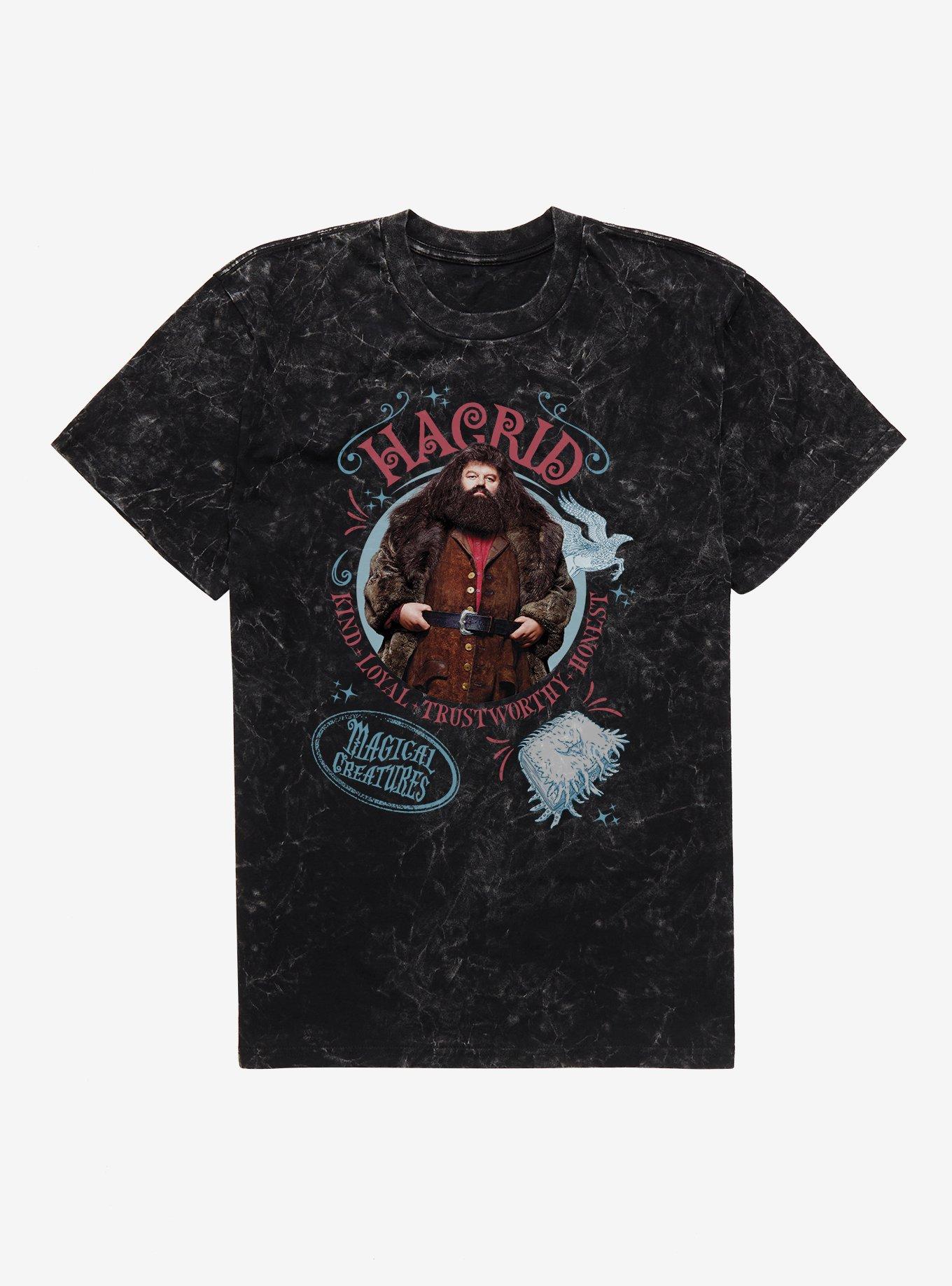 Harry Potter Hagrid Traits Mineral Wash T-Shirt, BLACK MINERAL WASH, hi-res