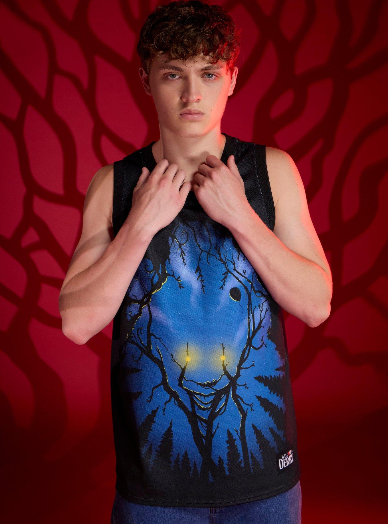 IT Pennywise Forest Face Basketball Jersey, , hi-res
