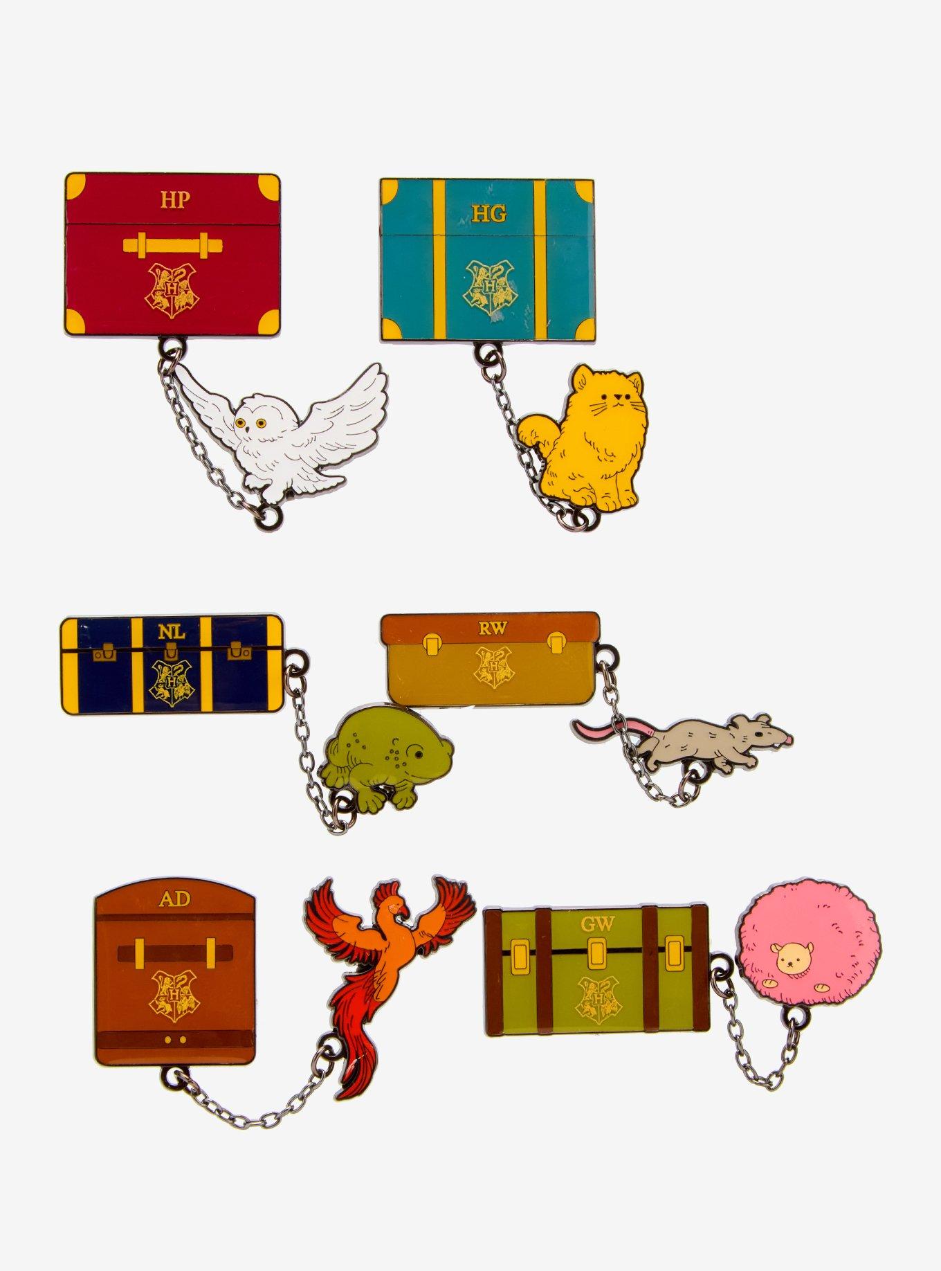 Loungefly Harry Potter Luggage & Pet Dangling Blind Box Enamel Pin Set — BoxLunch Exclusive, , hi-res