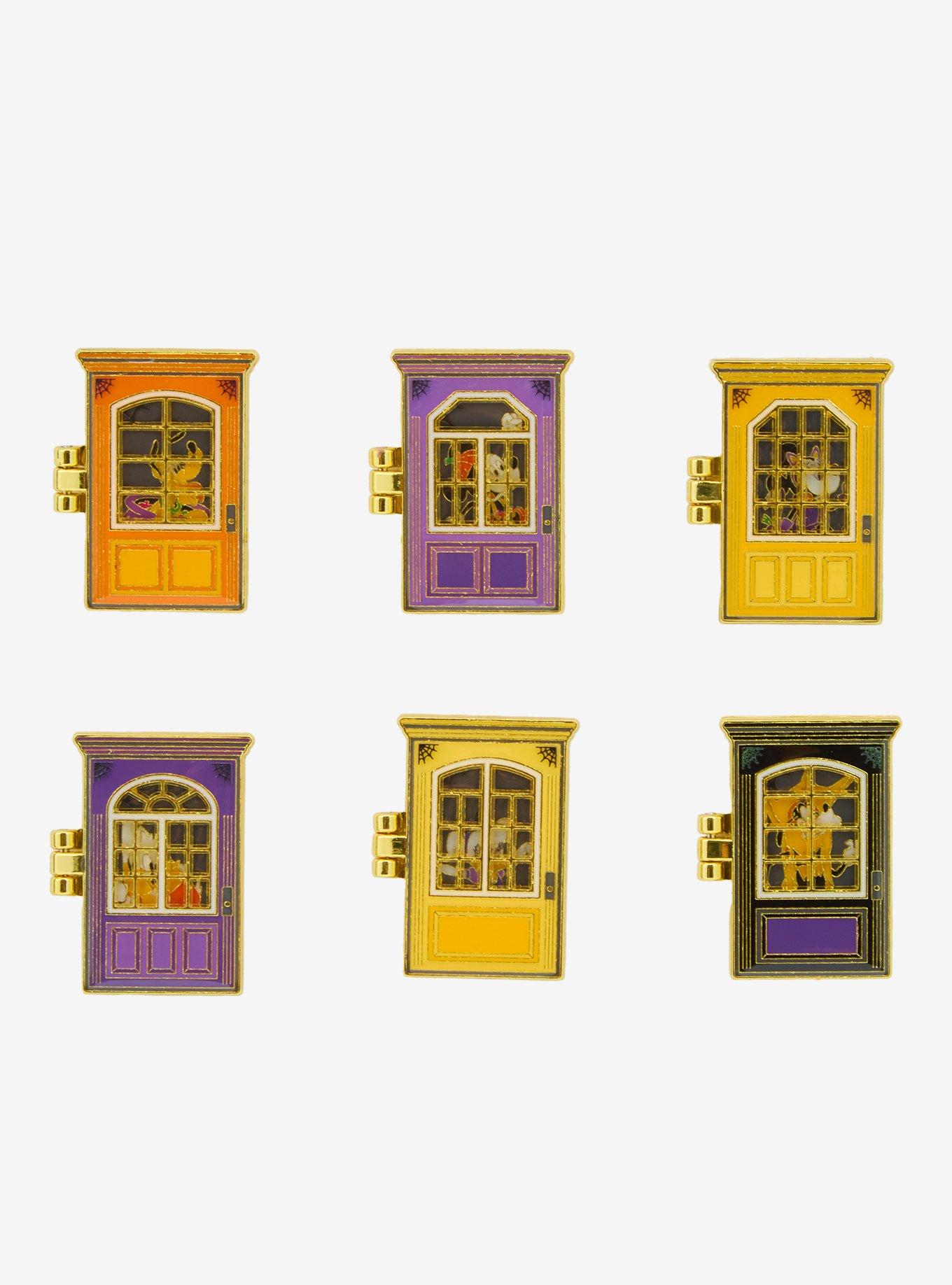 Loungefly Disney Mickey Mouse & Friends Trick-or-Treat Doors Hinged Blind Box Enamel Pin - BoxLunch Exclusive, , hi-res