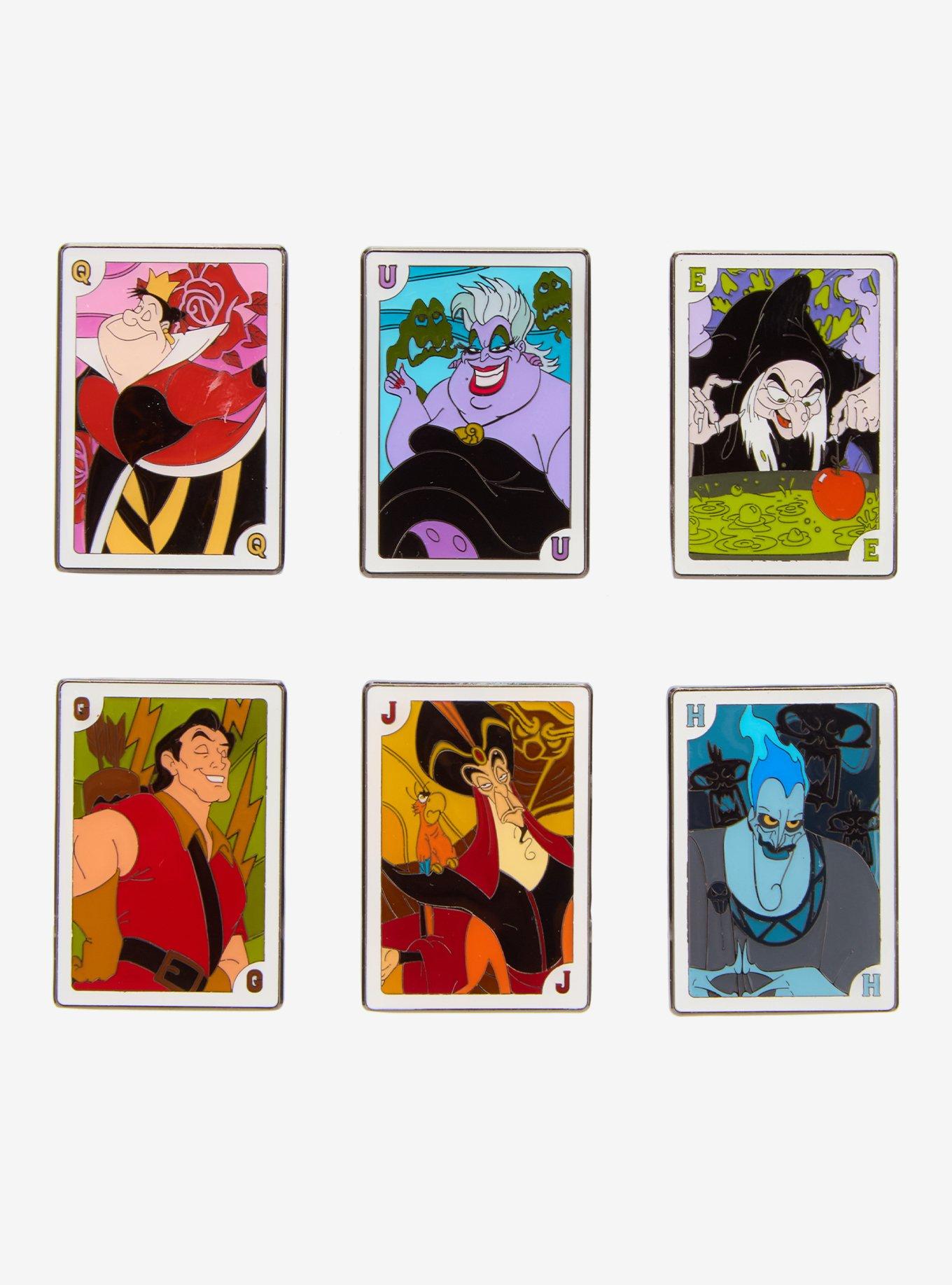 Loungefly Disney Villains Playing Cards Blind Box Enamel Pin, , hi-res