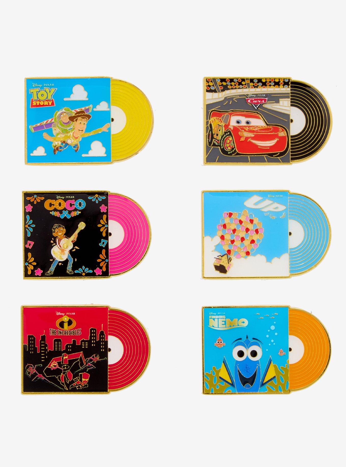 Loungefly Disney Pixar Records Blind Box Enamel Pin &mdash; BoxLunch Exclusive, , hi-res