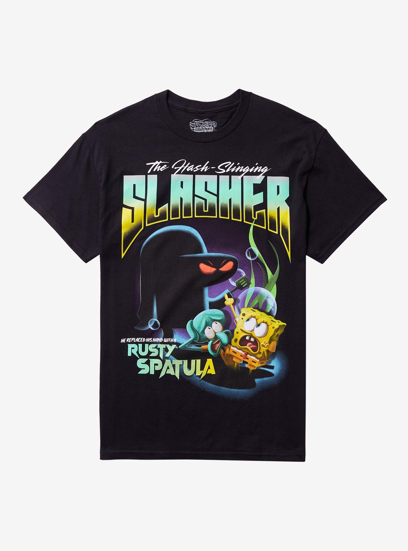 SpongeBob SquarePants Hash-Slinging Slasher Poster T-Shirt