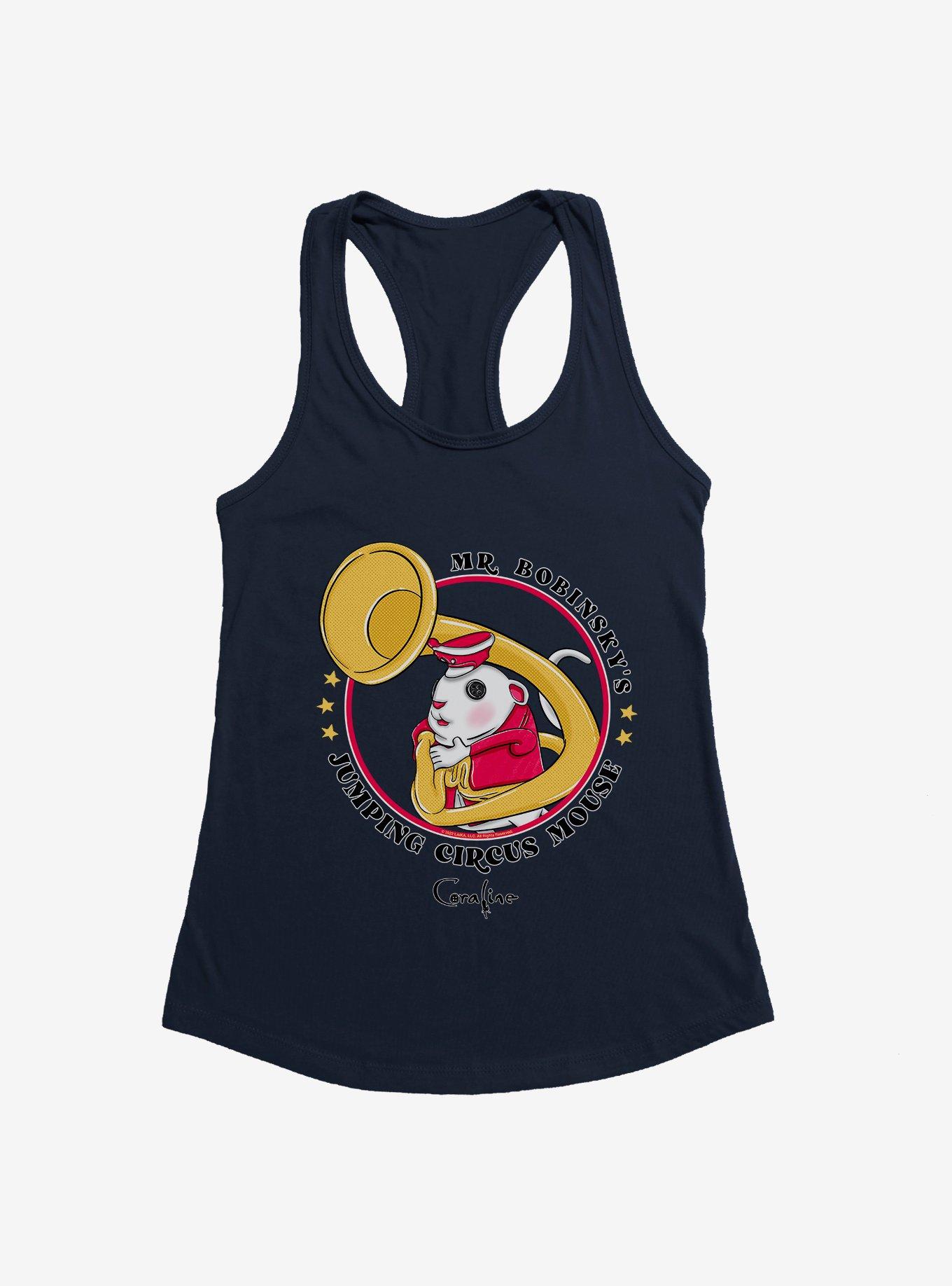 Coraline Jumping Circus Mouse Girls Tank, MIDNIGHT NAVY, hi-res