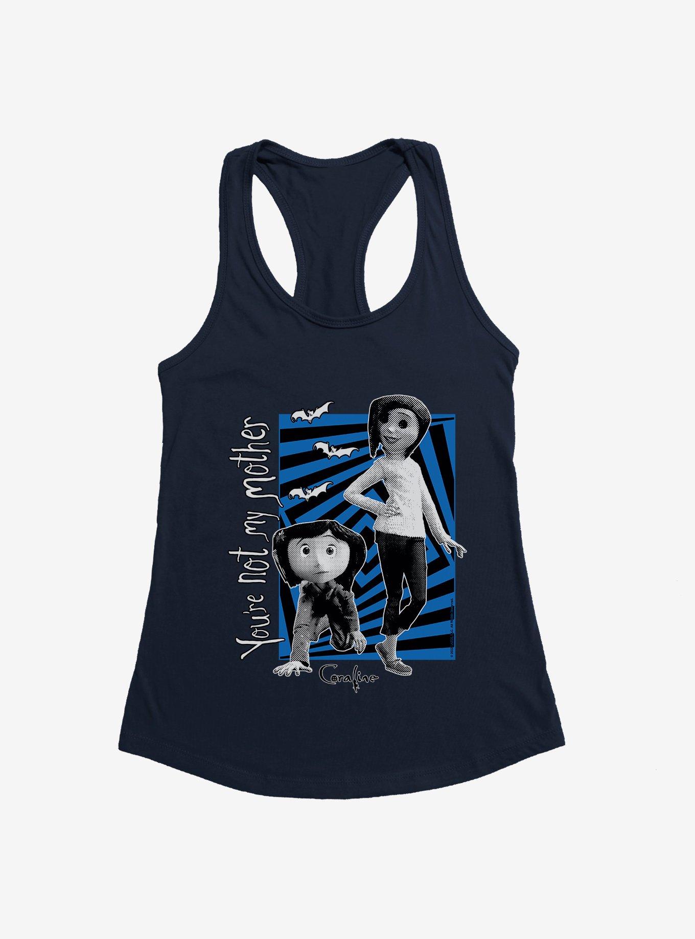 Coraline Not Mother Girls Tank, MIDNIGHT NAVY, hi-res