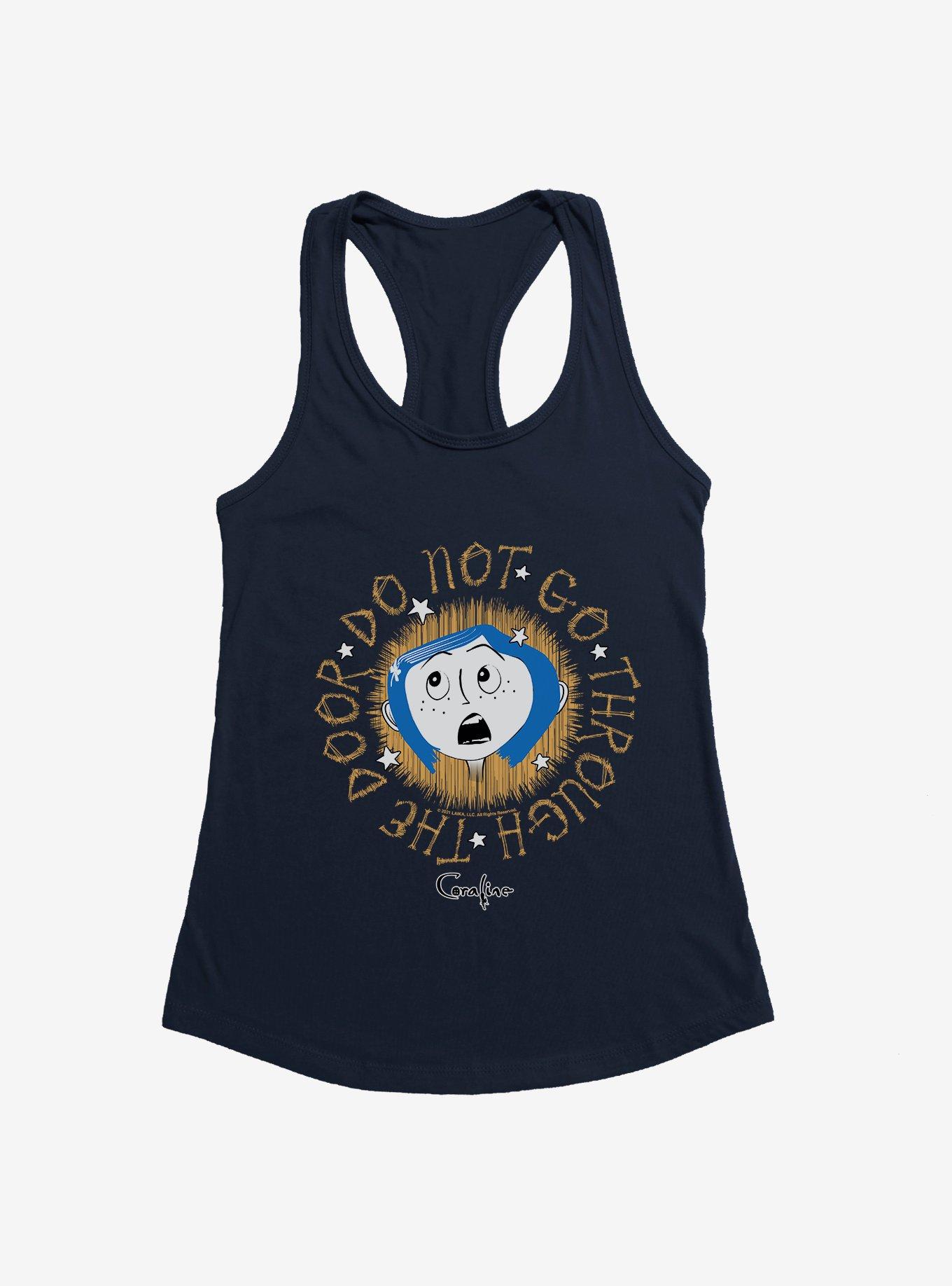 Coraline Do Not Go Stars Girls Tank, MIDNIGHT NAVY, hi-res