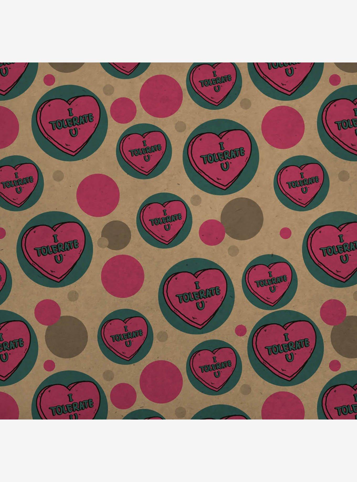 I Tolerate U Love You Premium Kraft Wrapping Paper, , hi-res