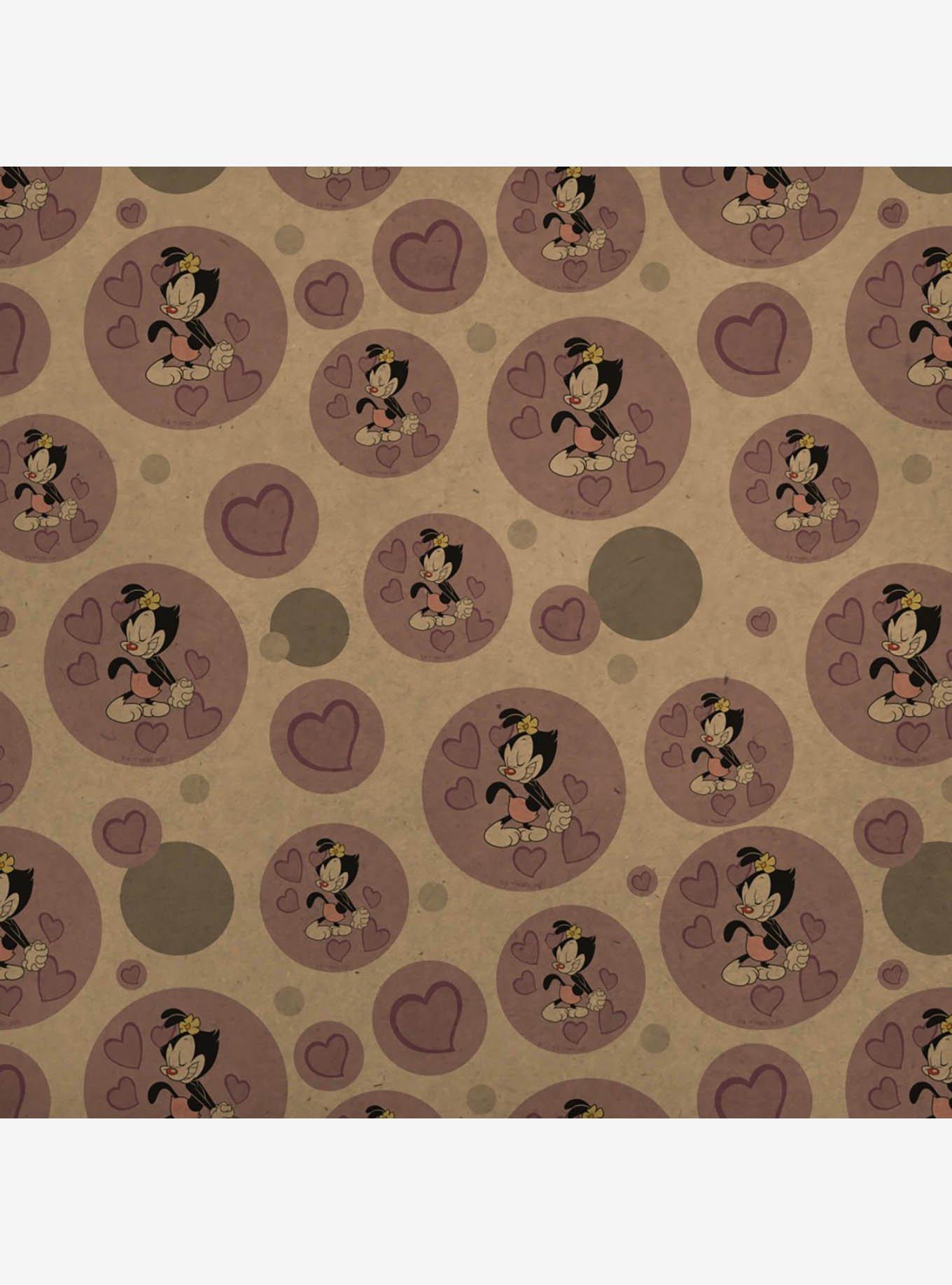 Animaniacs Dot Hearts Premium Kraft Wrapping Paper, , hi-res