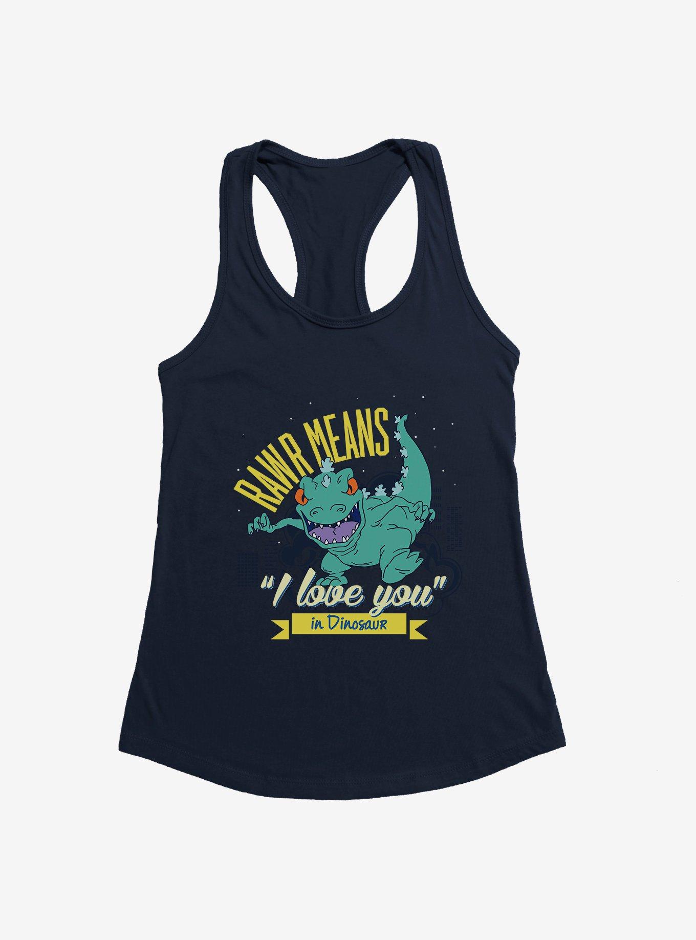 Rugrats Reptar Rawr Means I Love You In Dinosaur Womens Tank Top, , hi-res