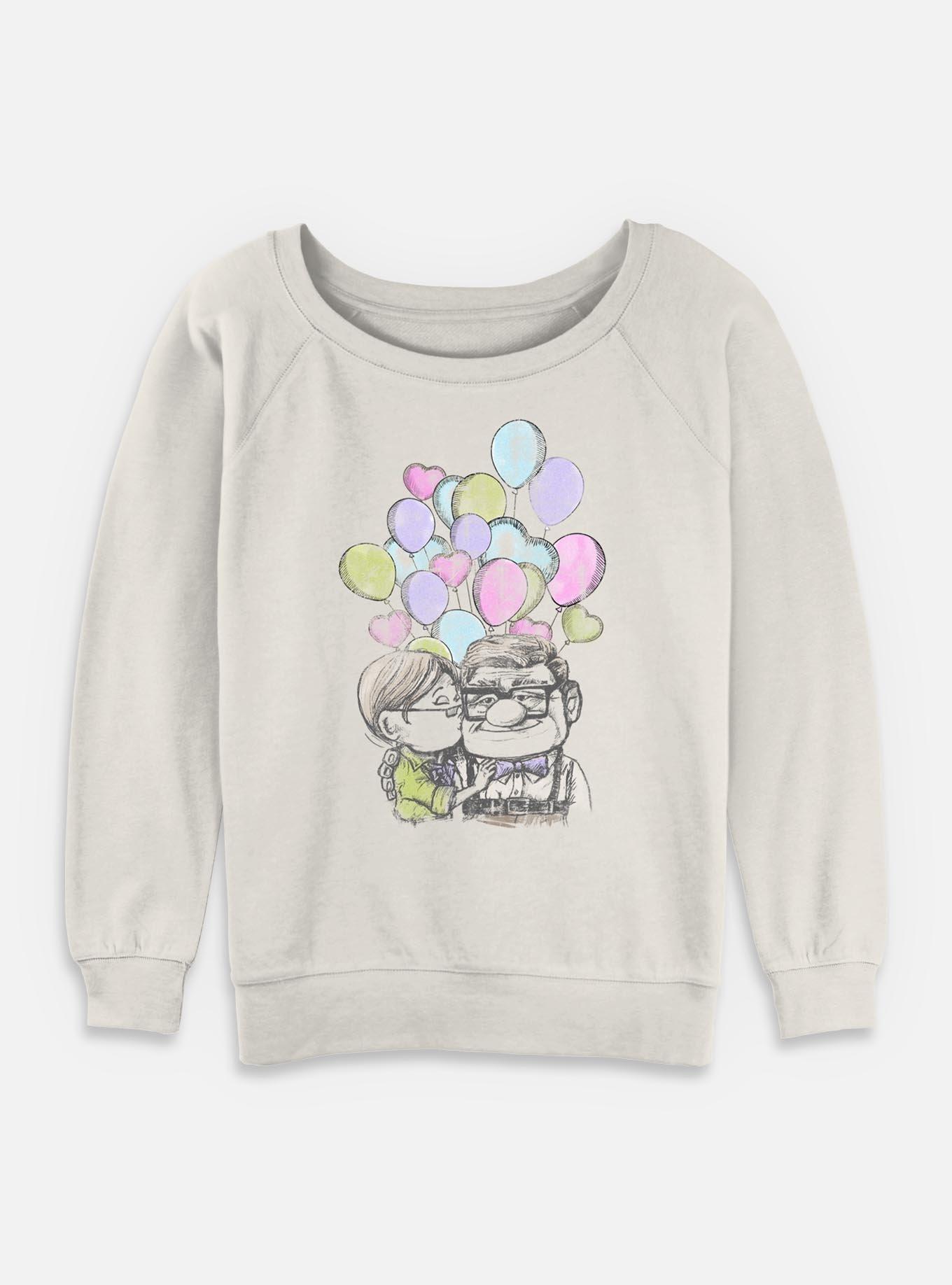 Disney Pixar Up Carl And Ellie Love Girls Slouchy Sweatshirt, , hi-res