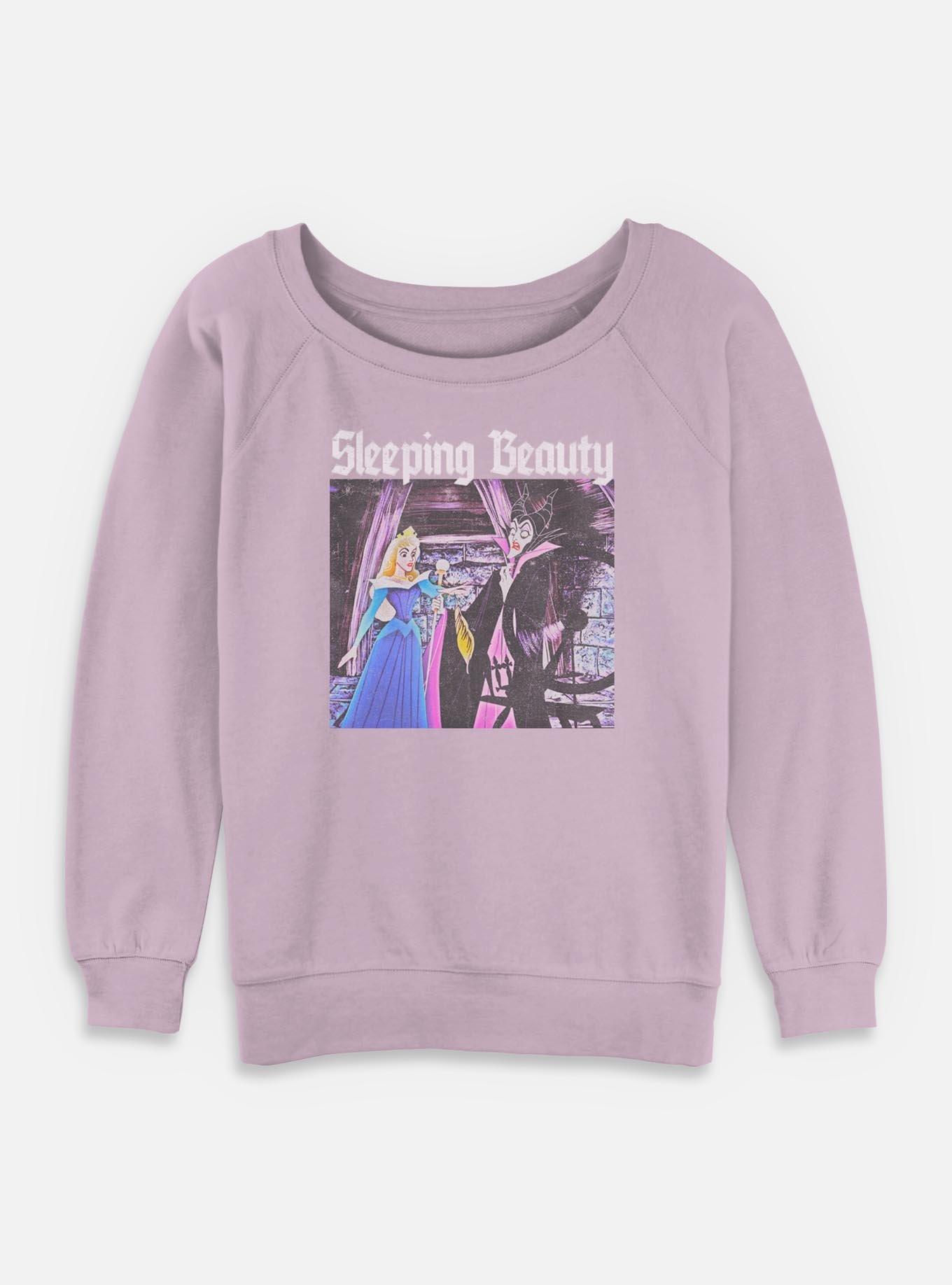 Disney Princesses Sleeping Beauty Girls Slouchy Sweatshirt, LAVENDER, hi-res