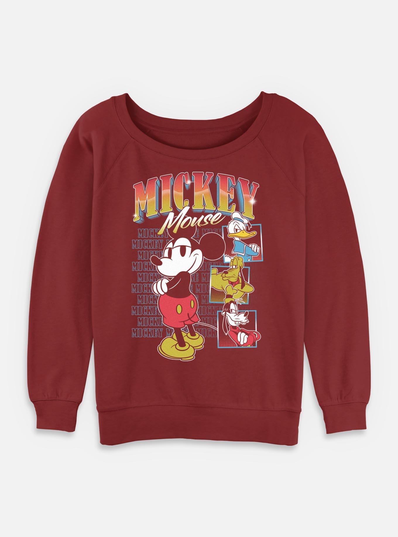 Disney Mickey Mouse And Crew Girls Slouchy Sweatshirt