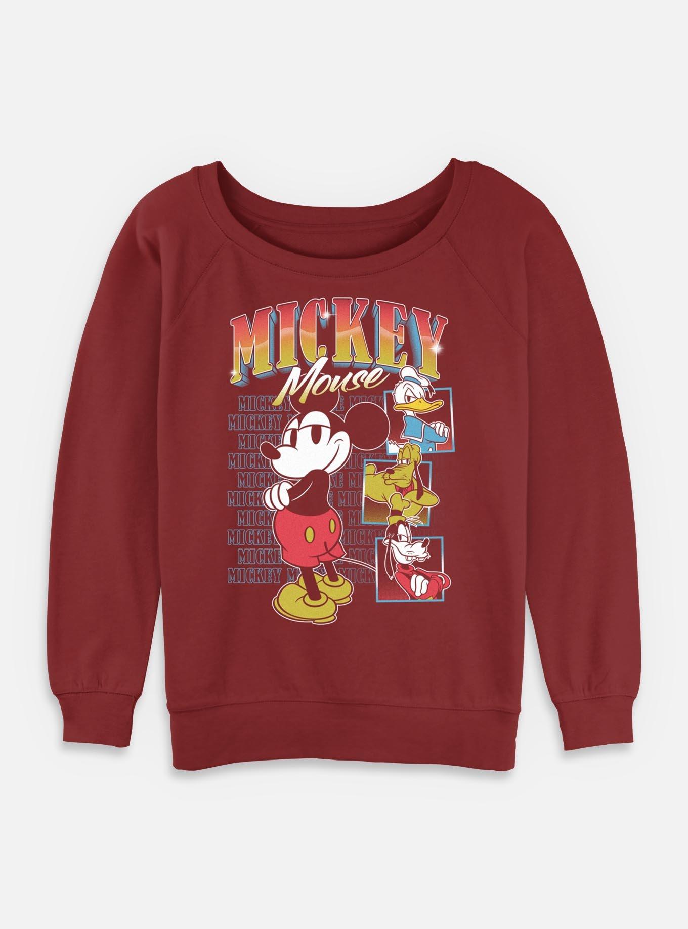 Disney Mickey Mouse And Crew Girls Slouchy Sweatshirt, , hi-res